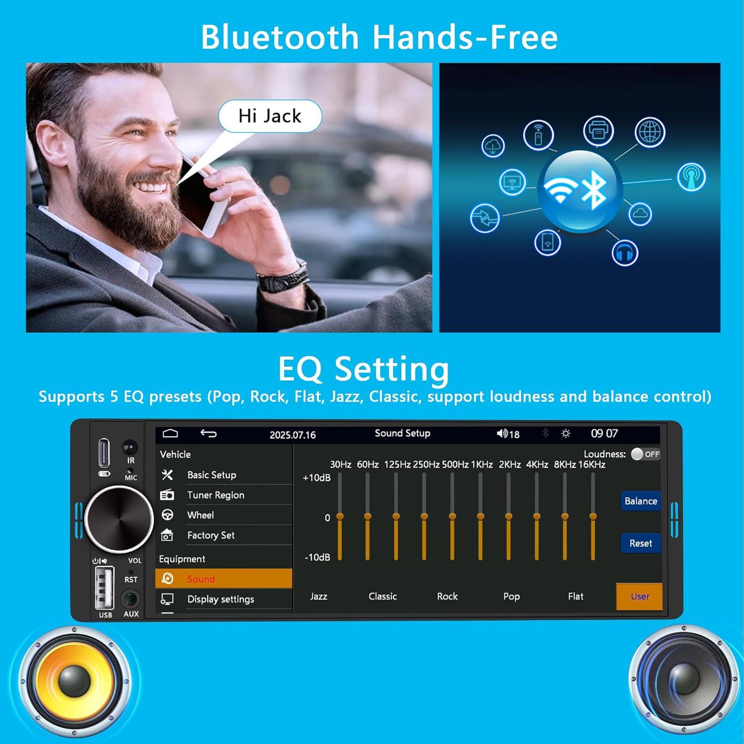 Estéreo de Carro LSLYA LG-628 con Pantalla Táctil 6.28"