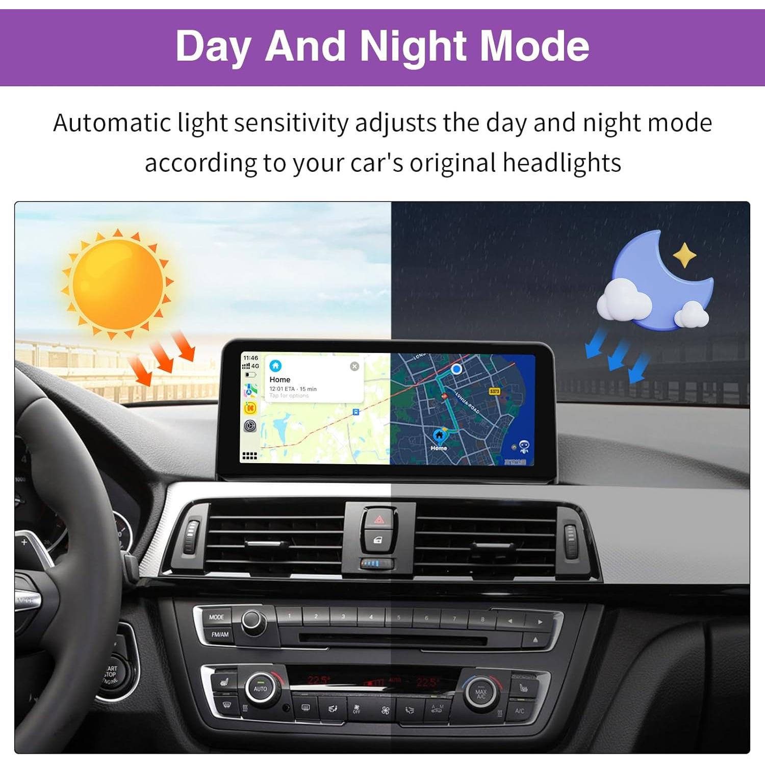 Receptor Multimedia NINETOM 10.25" CarPlay Android Auto BMW NBT