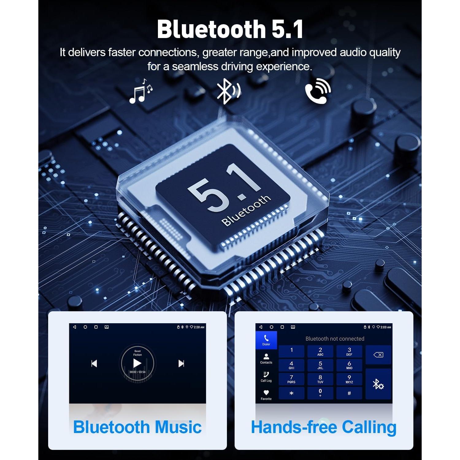 Estéreo de Coche Leadfan para Ford Fiesta 2009-2014, Pantalla 9"