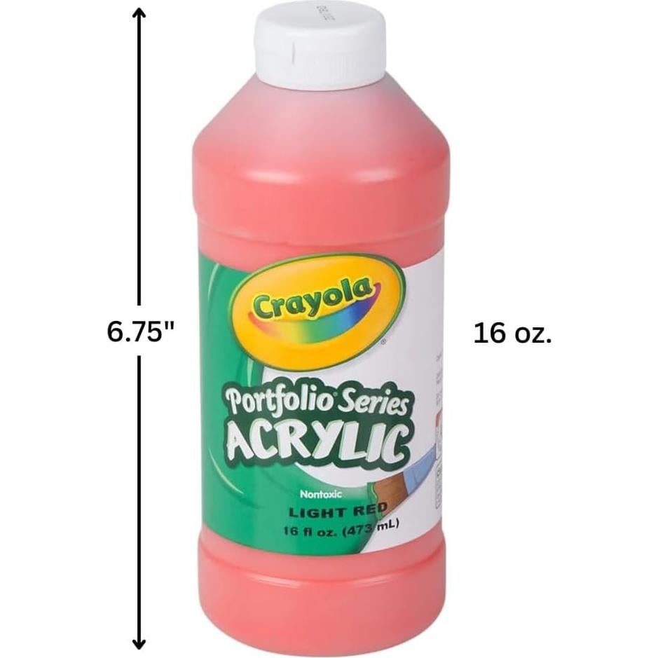 Pintura Acrílica Crayola 473 ml Rojo Claro Multi-Superficie