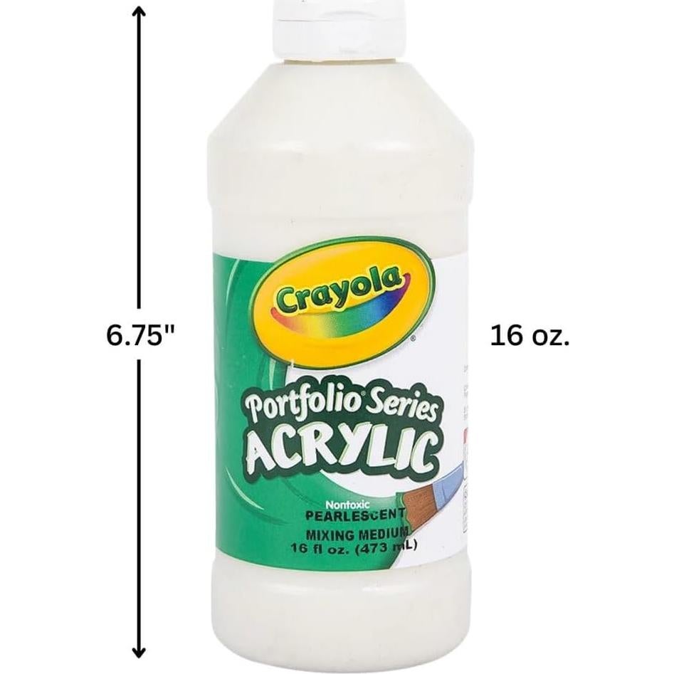 Pintura Acrílica Crayola Portfolio 473 ml Perla