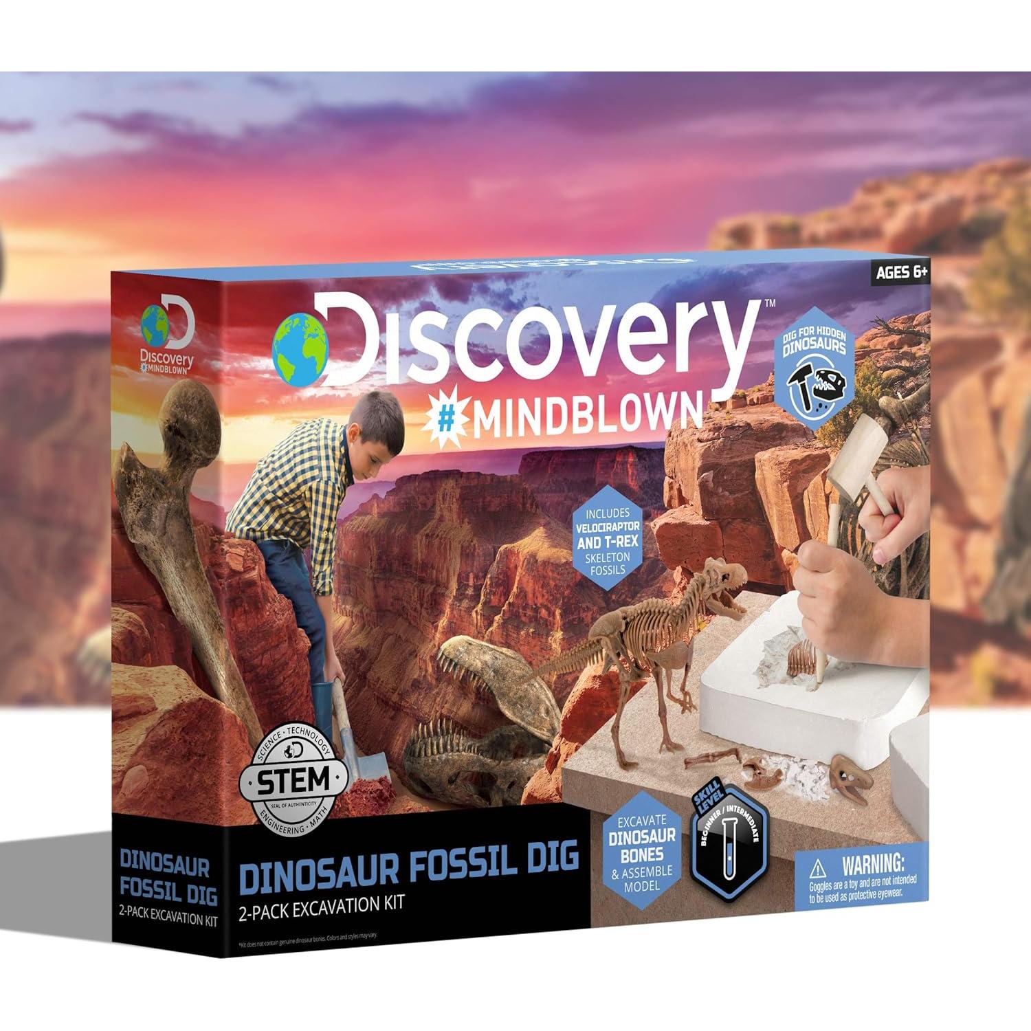 Kit de Excavación de Dinosaurios Discovery 15 Piezas