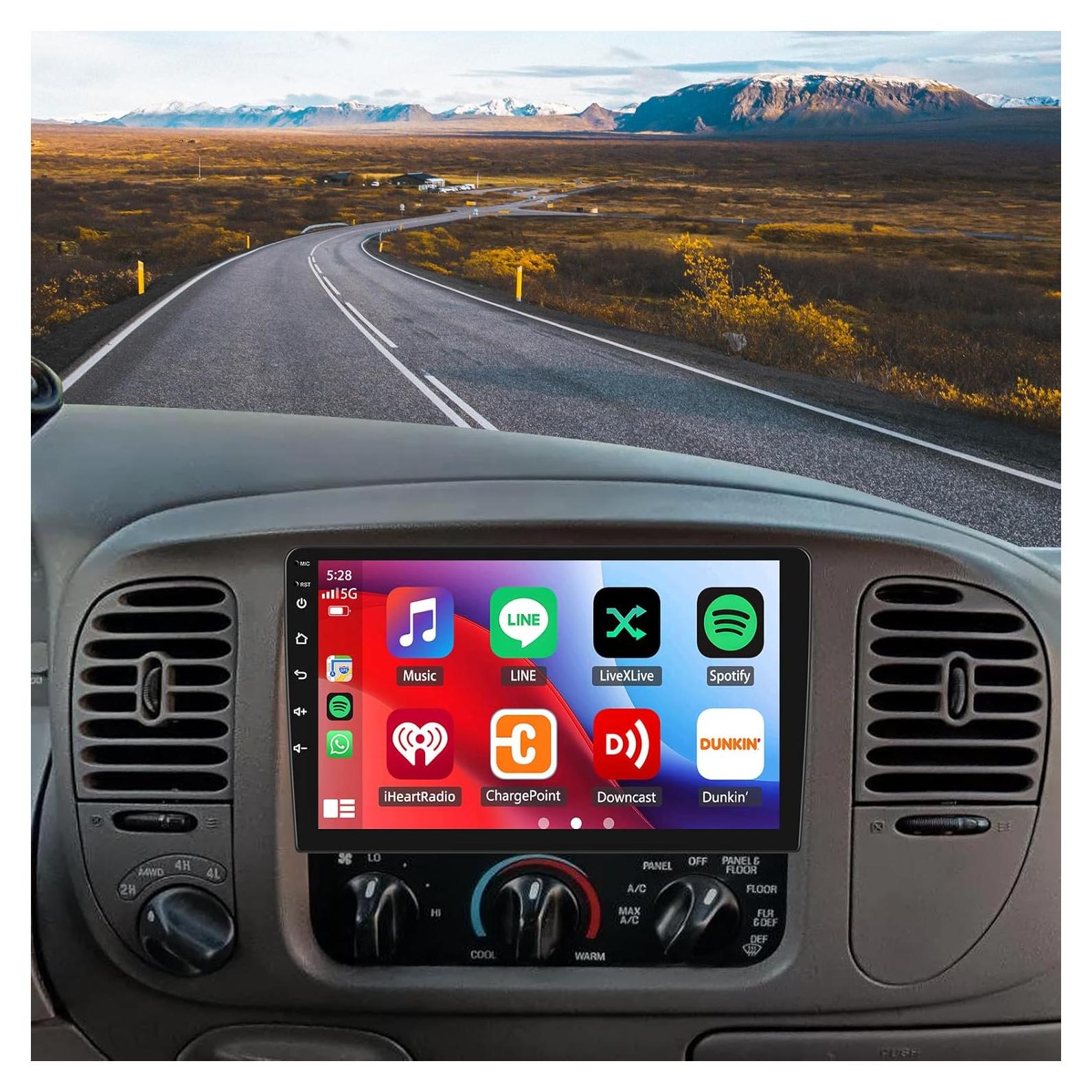 Estéreo de Coche Doble Din Ikasus Android 13 para Ford F150 1997-2004 10.1" GPS Bluetooth