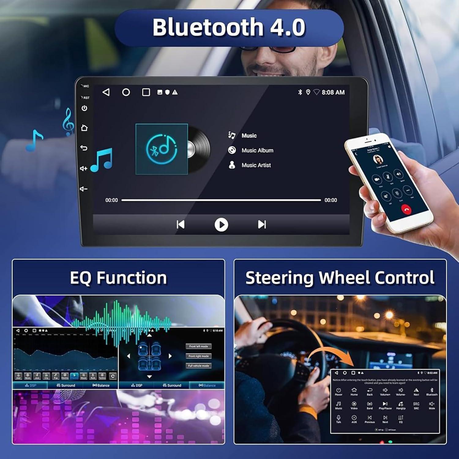 Estéreo de Coche Android 14.0 Aublinto 10" para Ford F150/F250/F350/F450