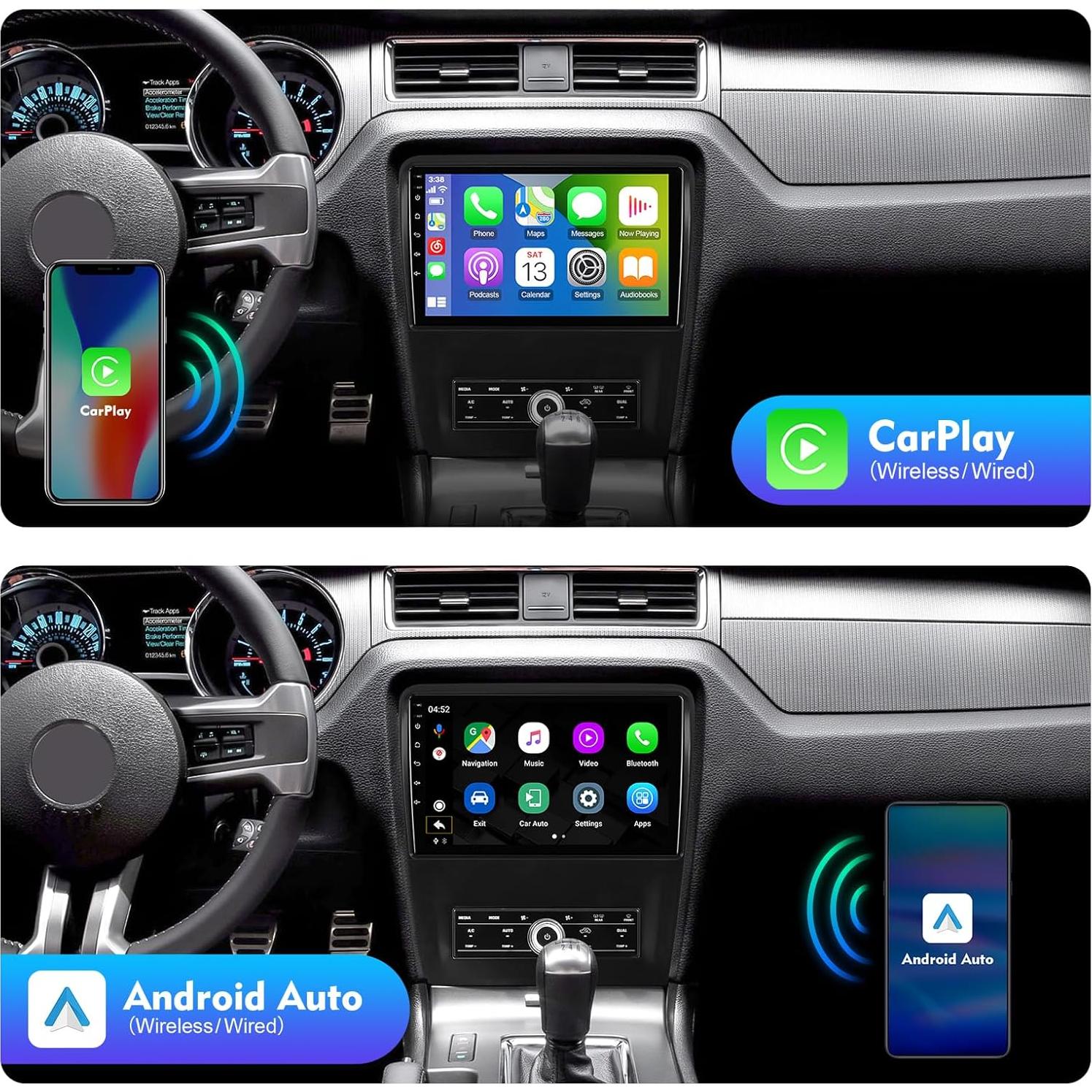 Estéreo de Coche FeirTon 10.1" Android 12 para Ford Mustang 2010-2014