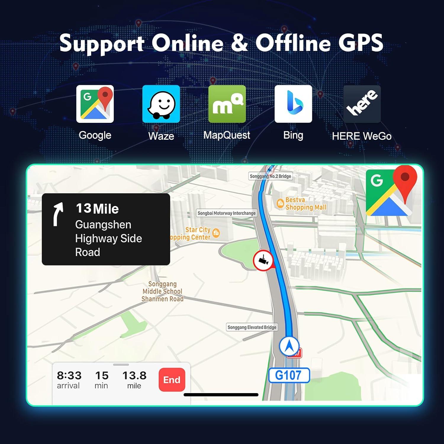 Estéreo de Coche FeirTon 10.1" Android 12 para Ford Mustang 2010-2014