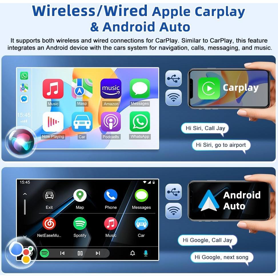 Estéreo Doble Din Oskkude 9.7" Android 13 para Ford Transit