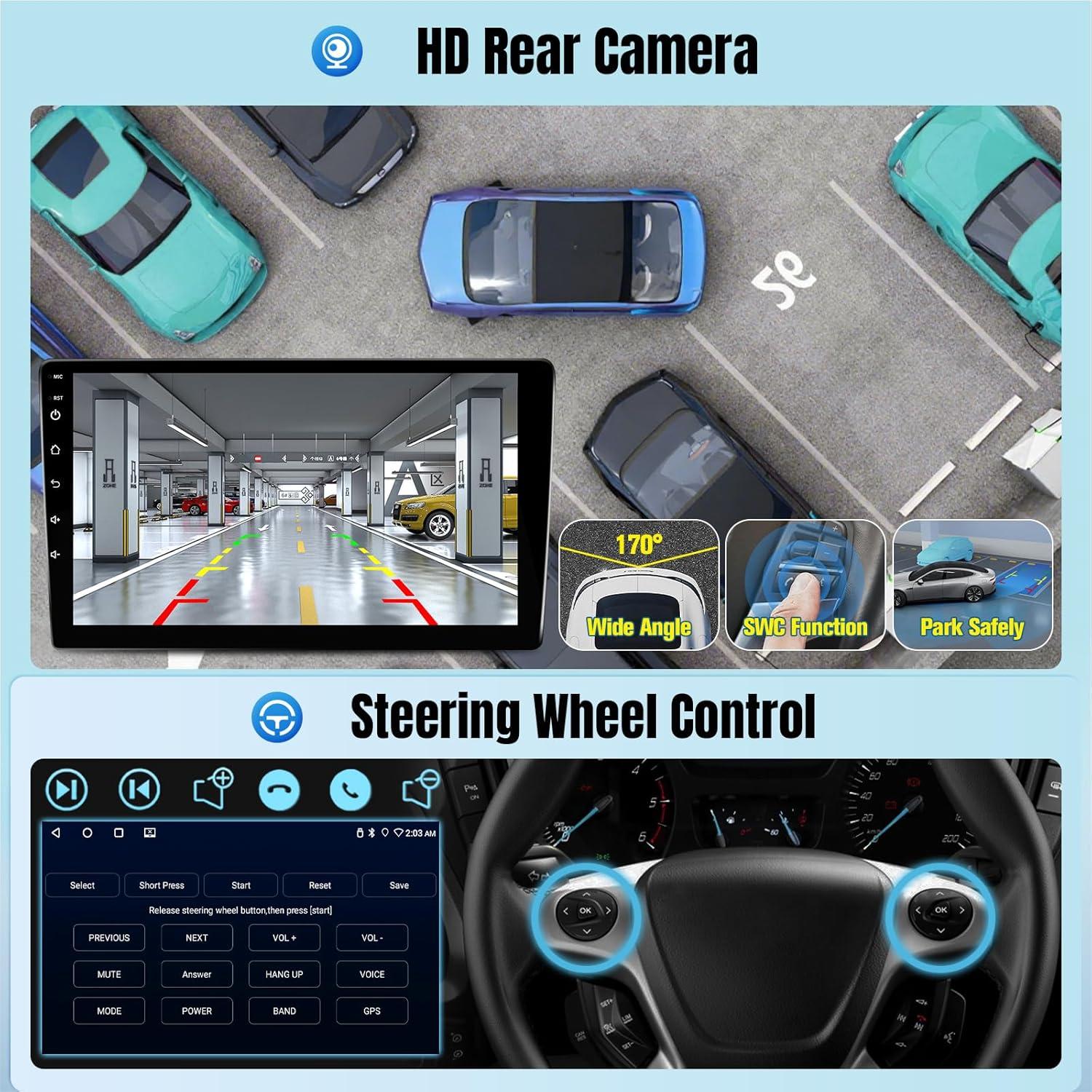 Estéreo para Ford Focus 2012-2018 con CarPlay y Android Auto