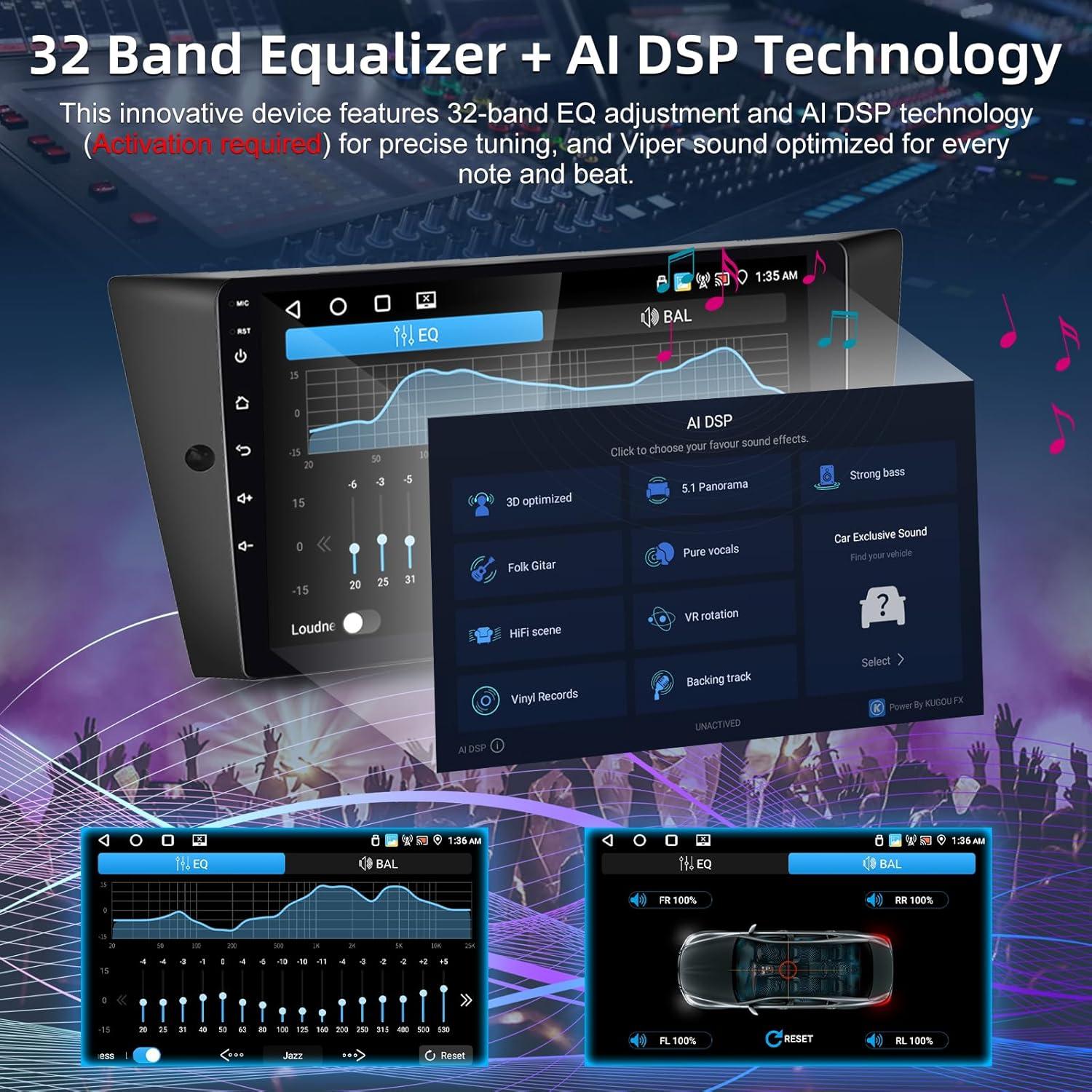 Radio de Coche EKAT para BMW Serie 3 E90 E91 E92 E93 2005-2012 9"