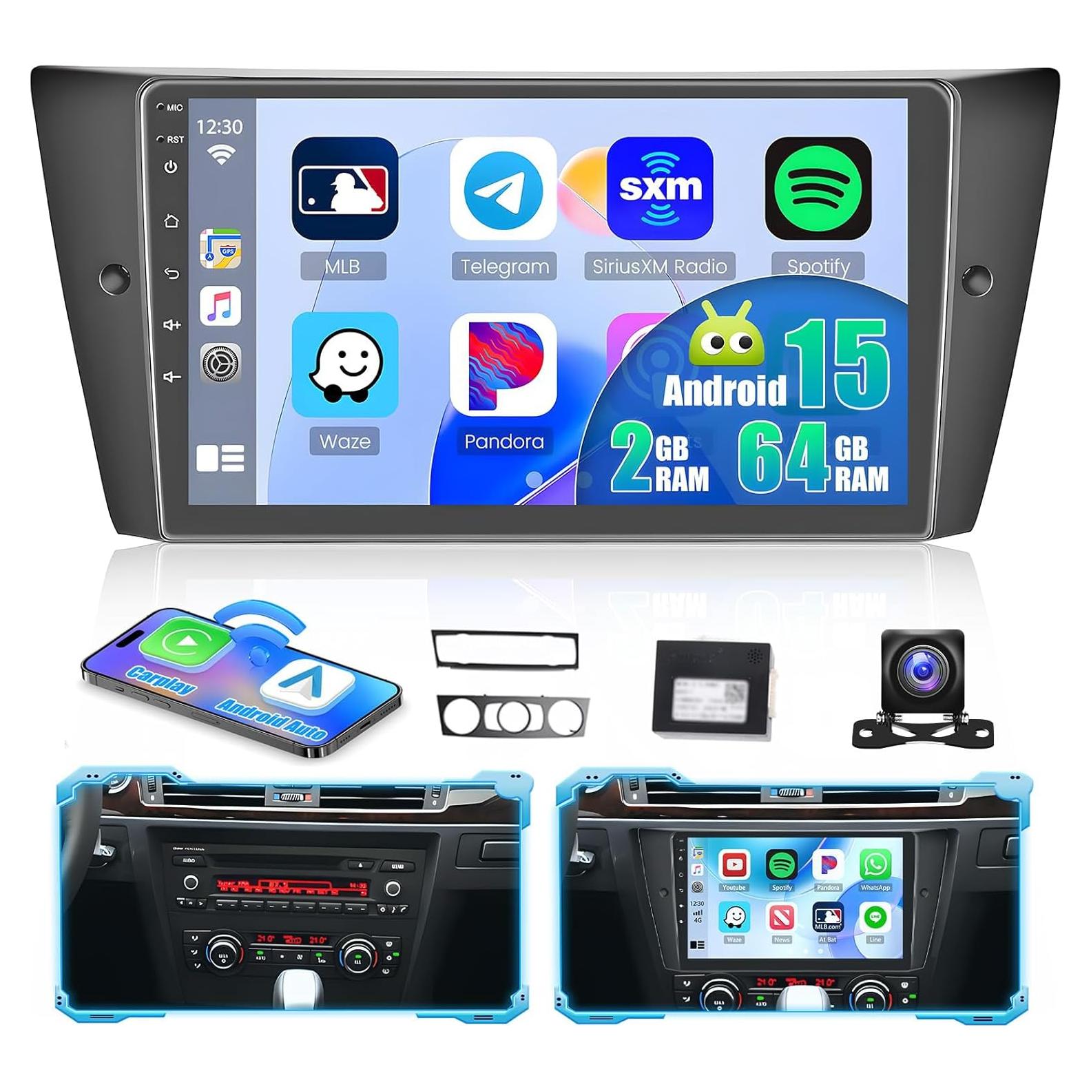 Estéreo de Coche Hikity 9" Android para BMW 3 Series 2005-2011