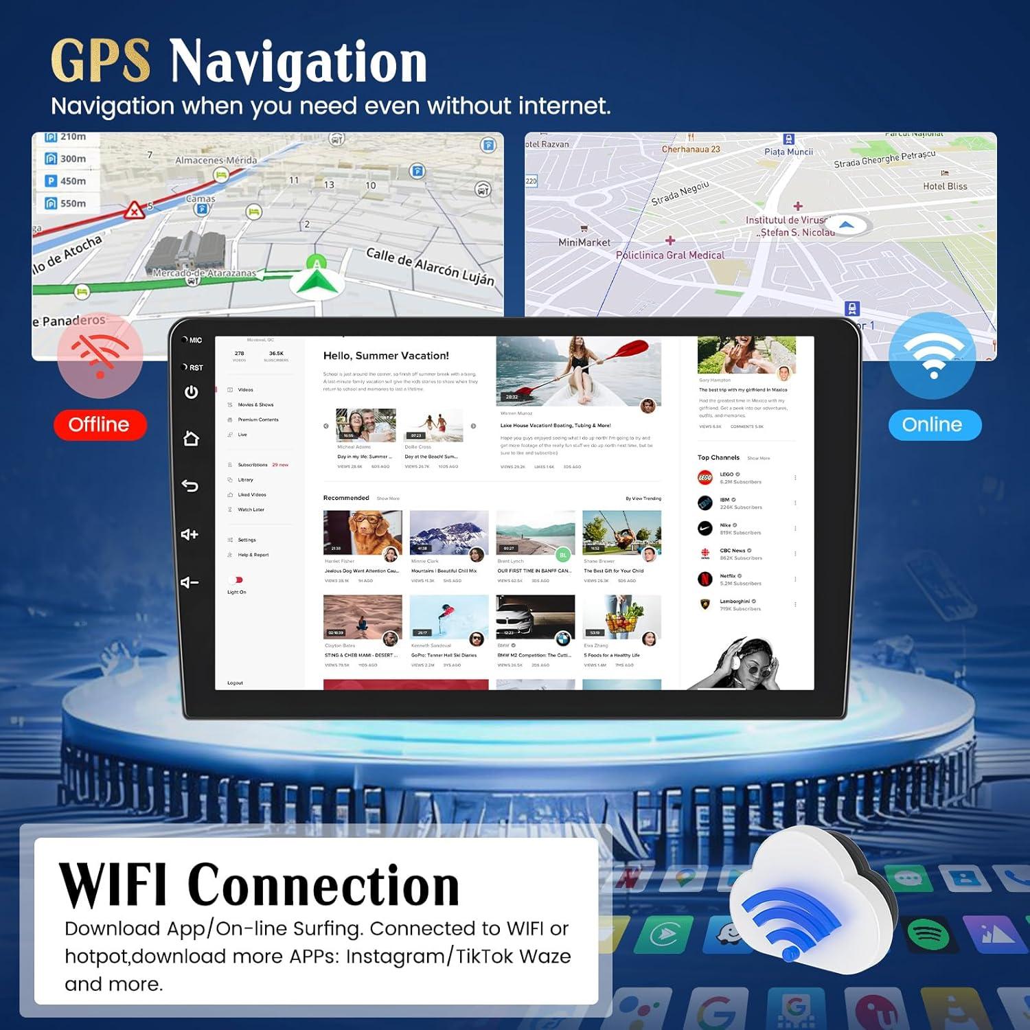 Estéreo de Coche Hikity 9" Android para BMW 3 Series 2005-2011