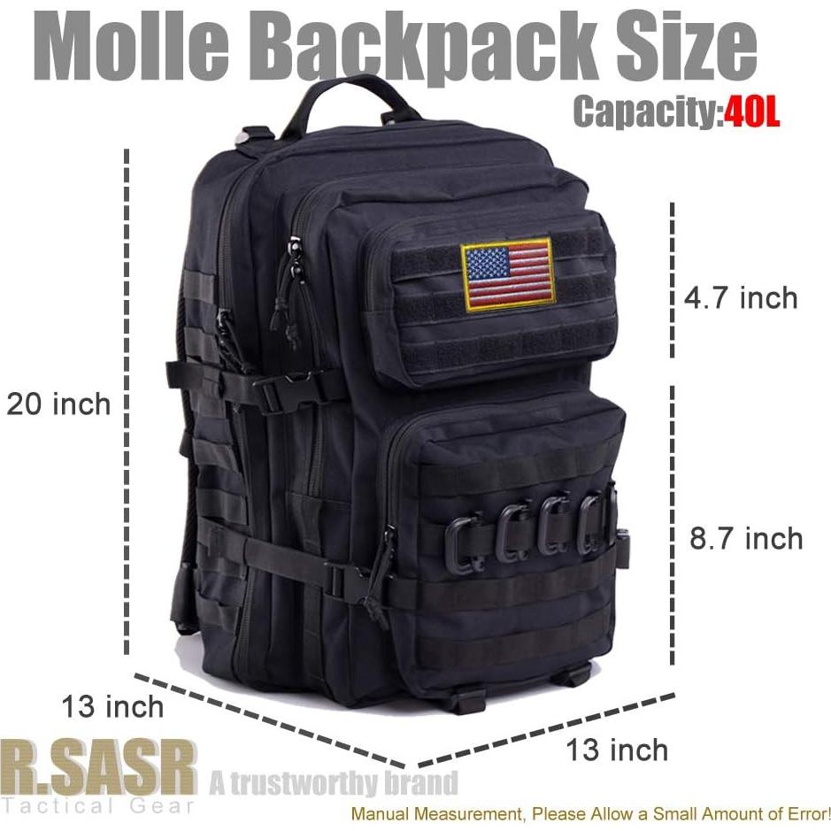 Mochila Táctica Militar R.SASR 45L Resistente al Agua