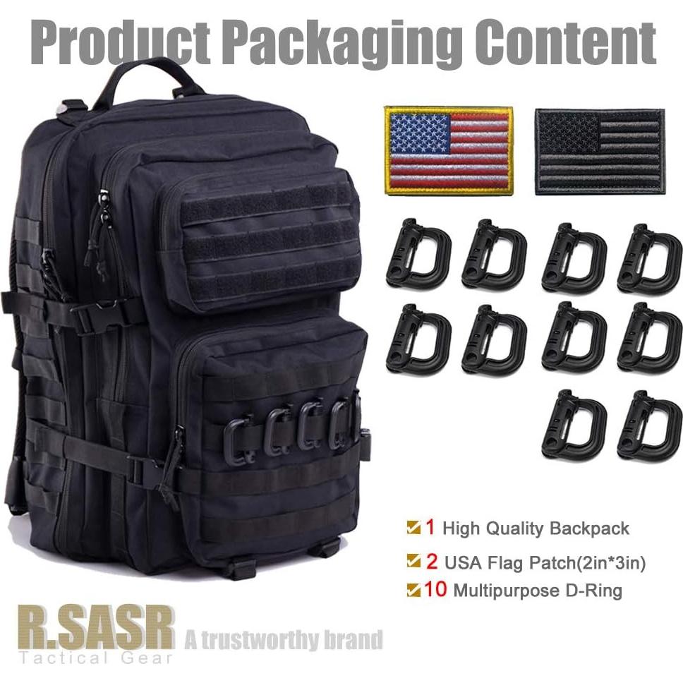 Mochila Táctica Militar R.SASR 45L Resistente al Agua