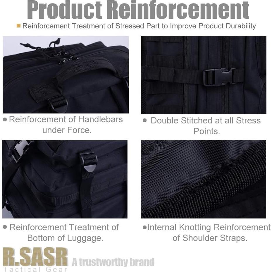 Mochila Táctica Militar R.SASR 45L Resistente al Agua