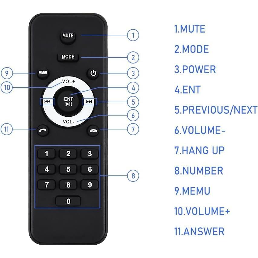 Estéreo de Coche Hikity 5" Una Din con Carplay y Android Auto