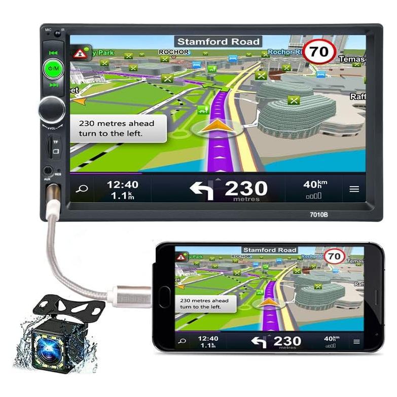 Estéreo de coche Doble Din CNW-SHS 7" MP5 Bluetooth Cámara