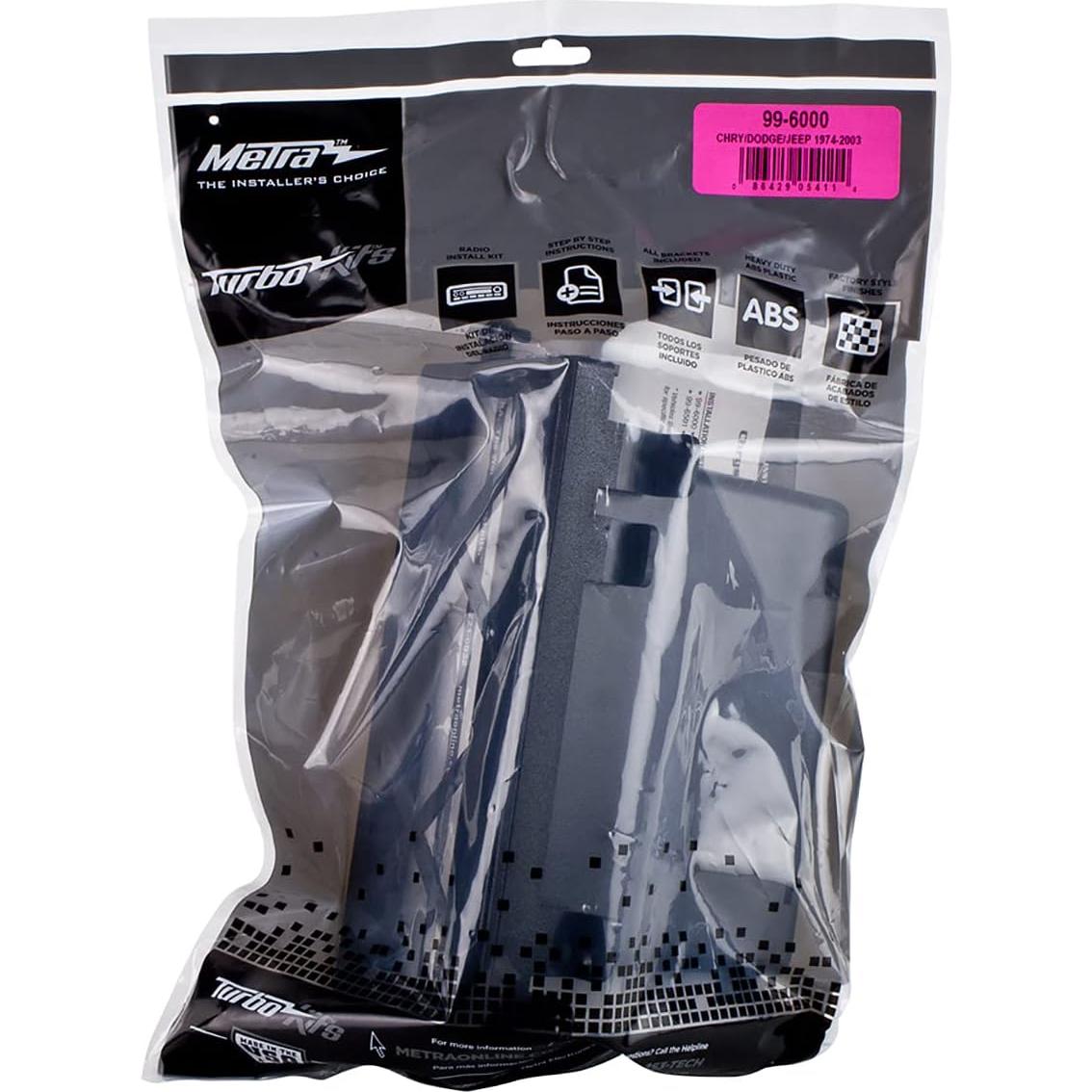 Kit de Instalación Estéreo DIN Simple Metra 99-6000 para Chrysler/Dodge/Jeep