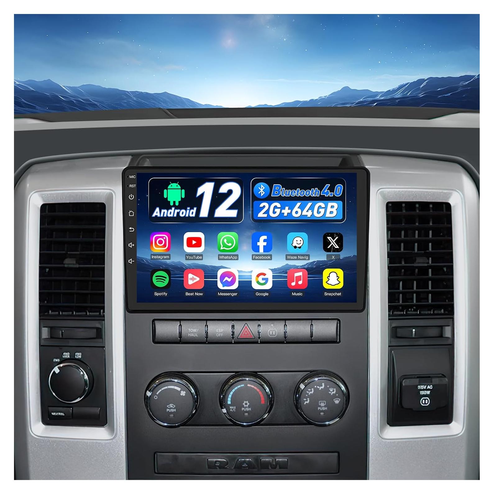 Radio de Coche Jingelsye para Dodge Ram 2009-2012, 10" GPS