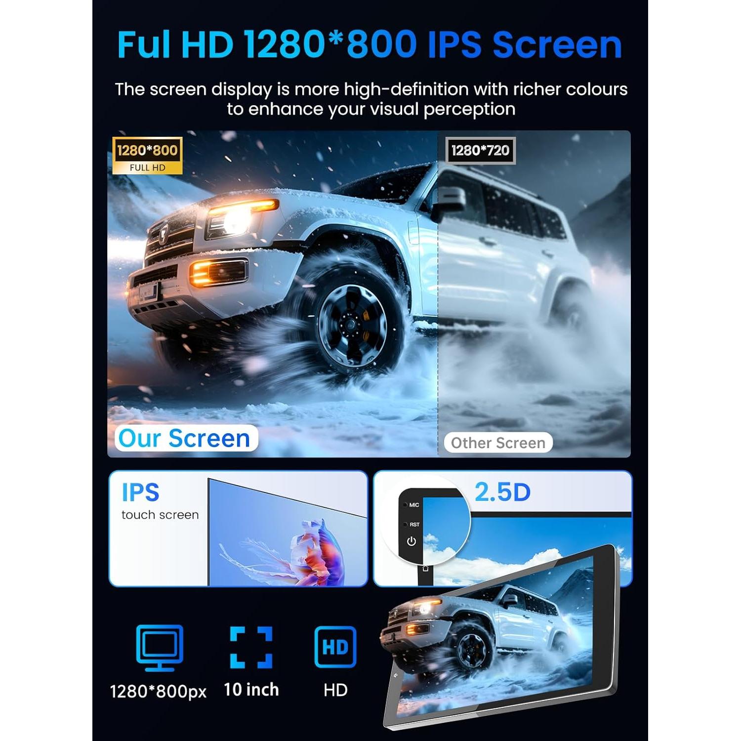 Radio de Coche Jingelsye para Dodge Ram 2009-2012, 10" GPS