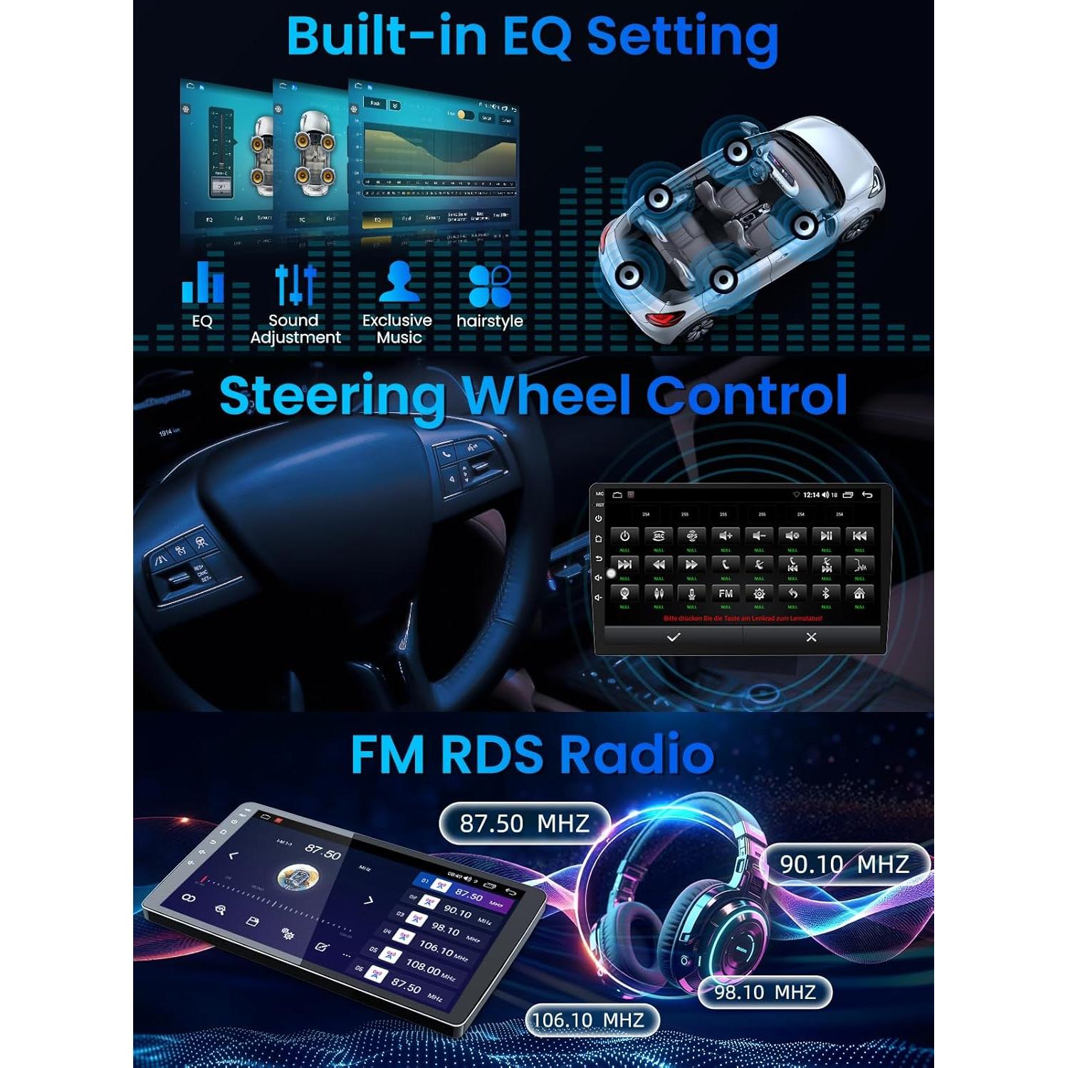 Radio de Coche Jingelsye para Dodge Ram 2009-2012, 10" GPS