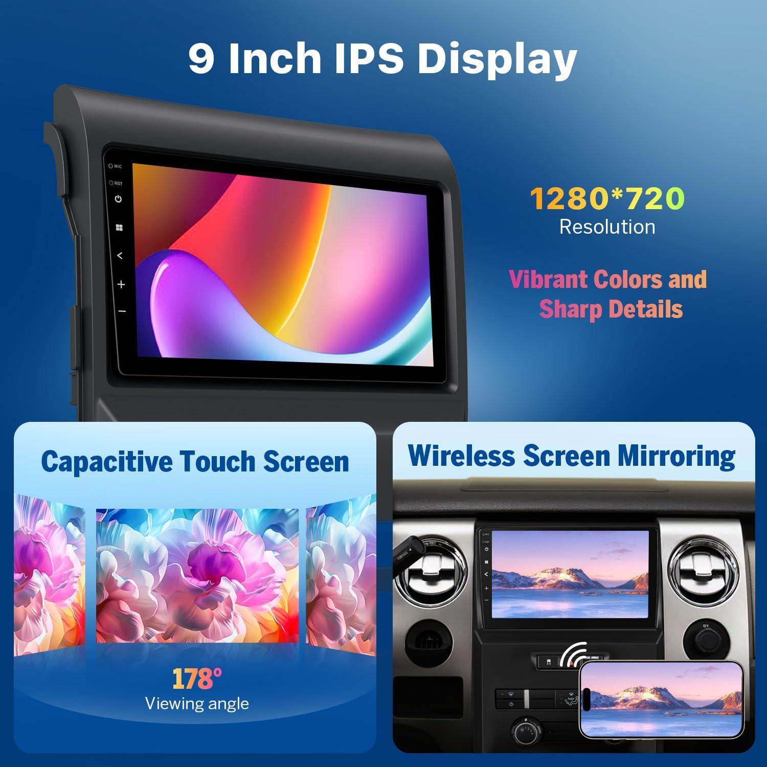 Estéreo de Coche Eonon FDF1X7 Android 14 para Ford F150 2009-2014