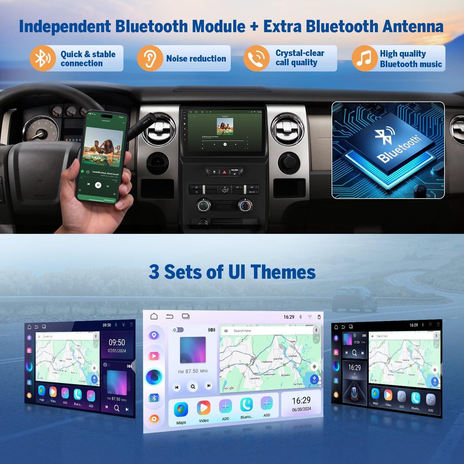 Estéreo de Coche Eonon FDF1X7 Android 14 para Ford F150 2009-2014