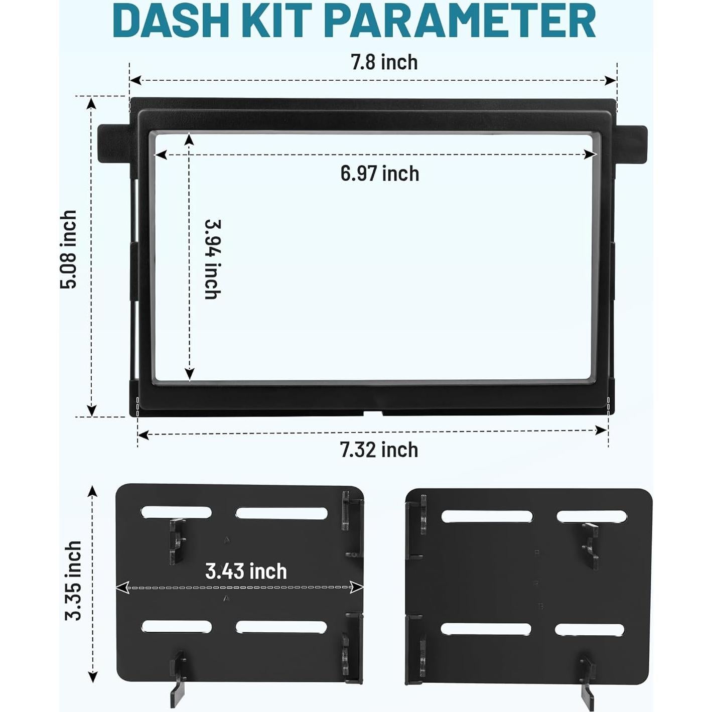 Kit Instalación Double DIN NuIth para Ford y Mercury 2004-2010