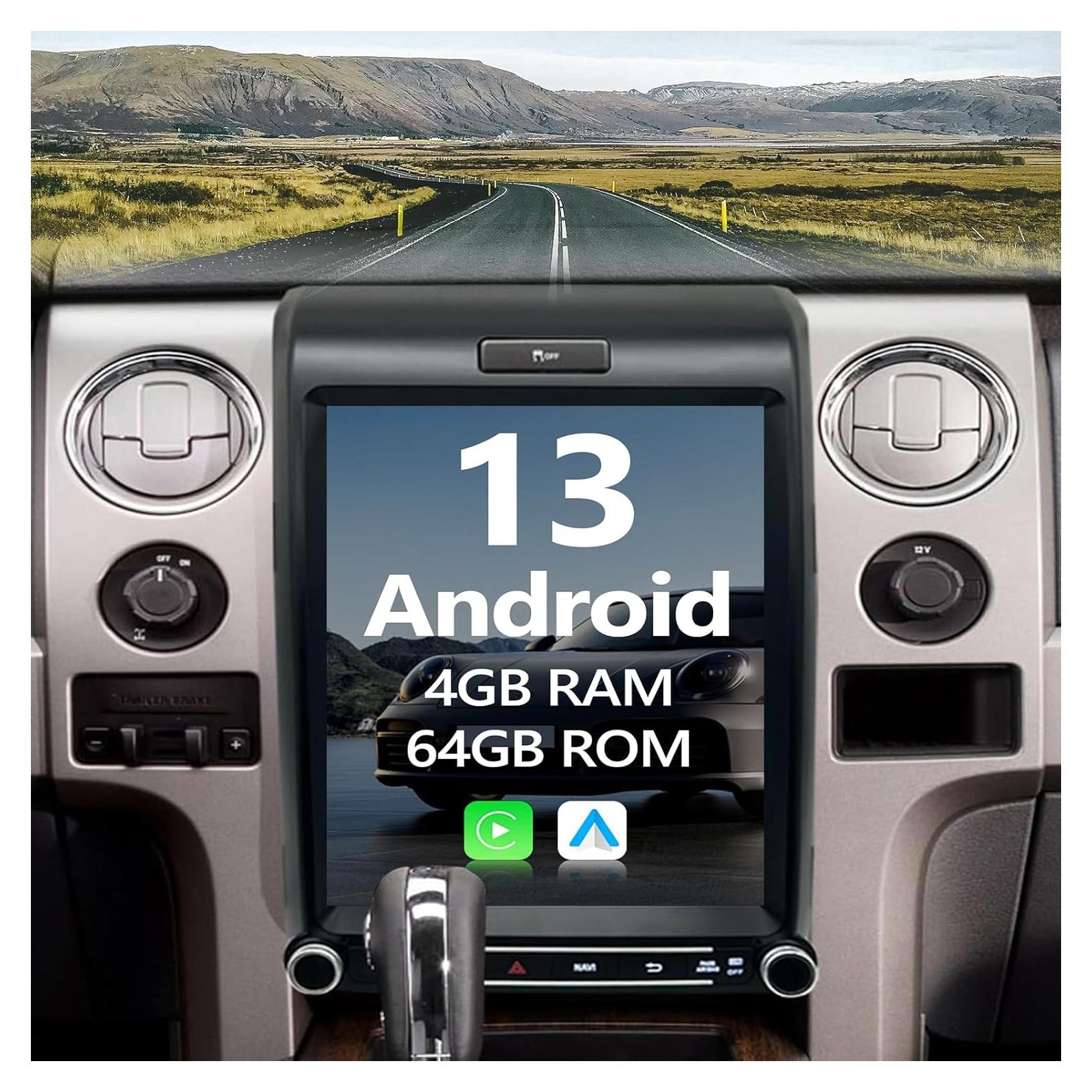 Radio Estéreo 2 Din EUNAVI para Ford F150 2013-2015 12.1"