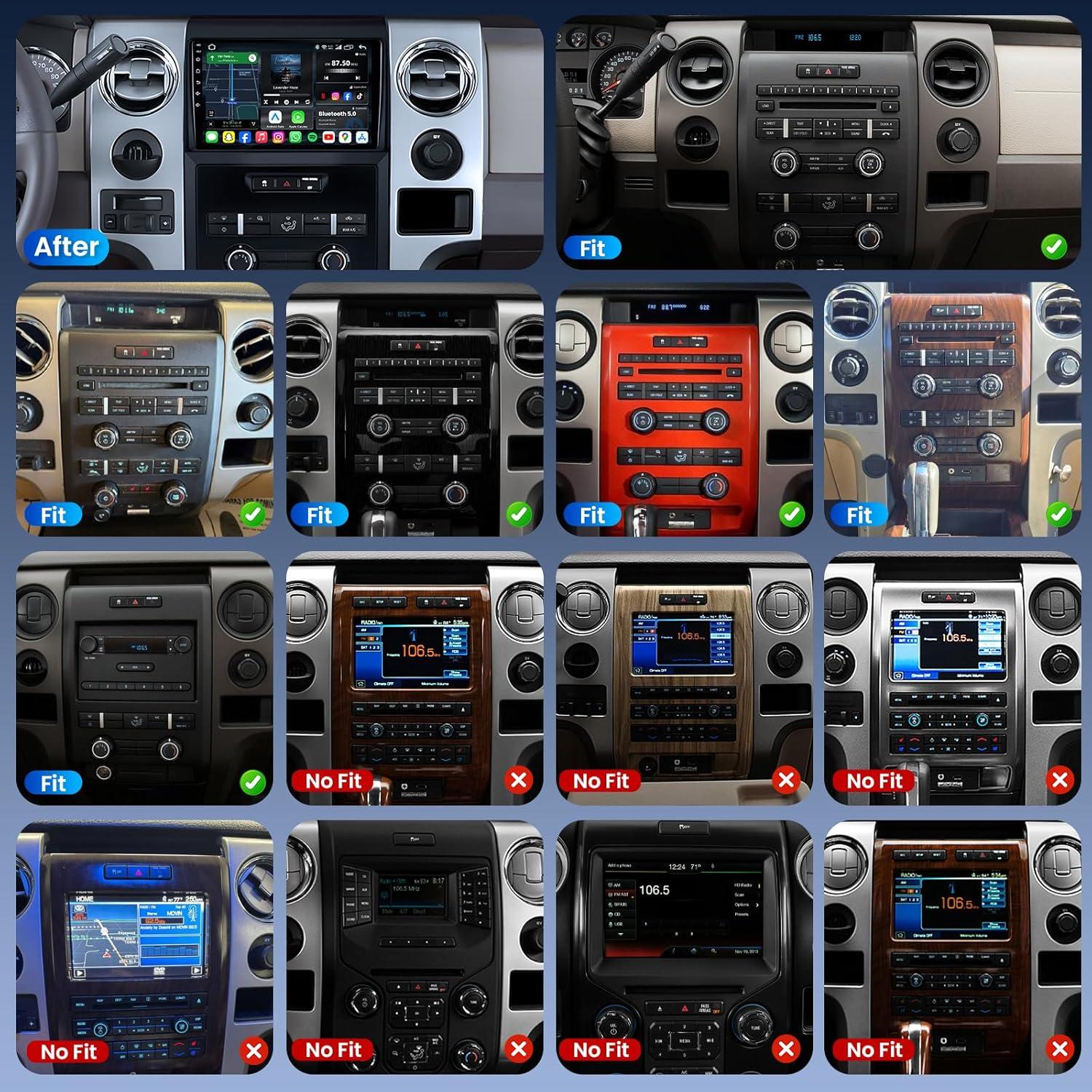 Estéreo Android 2GB RAM 64GB ROM para Ford F150 2009-2014