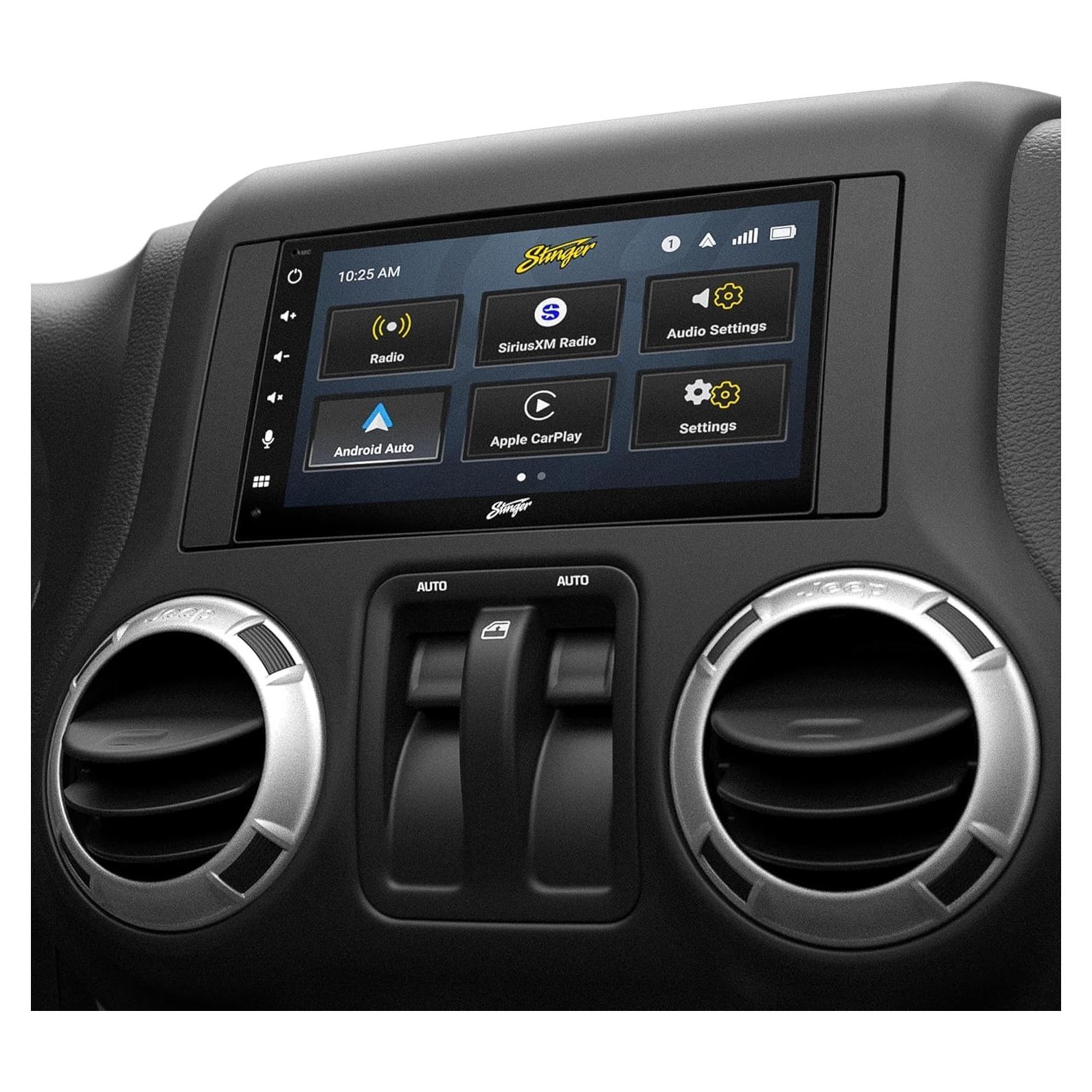 Estéreo Doble Din Stinger Wrangler JK 2007-2017 6.8" HD