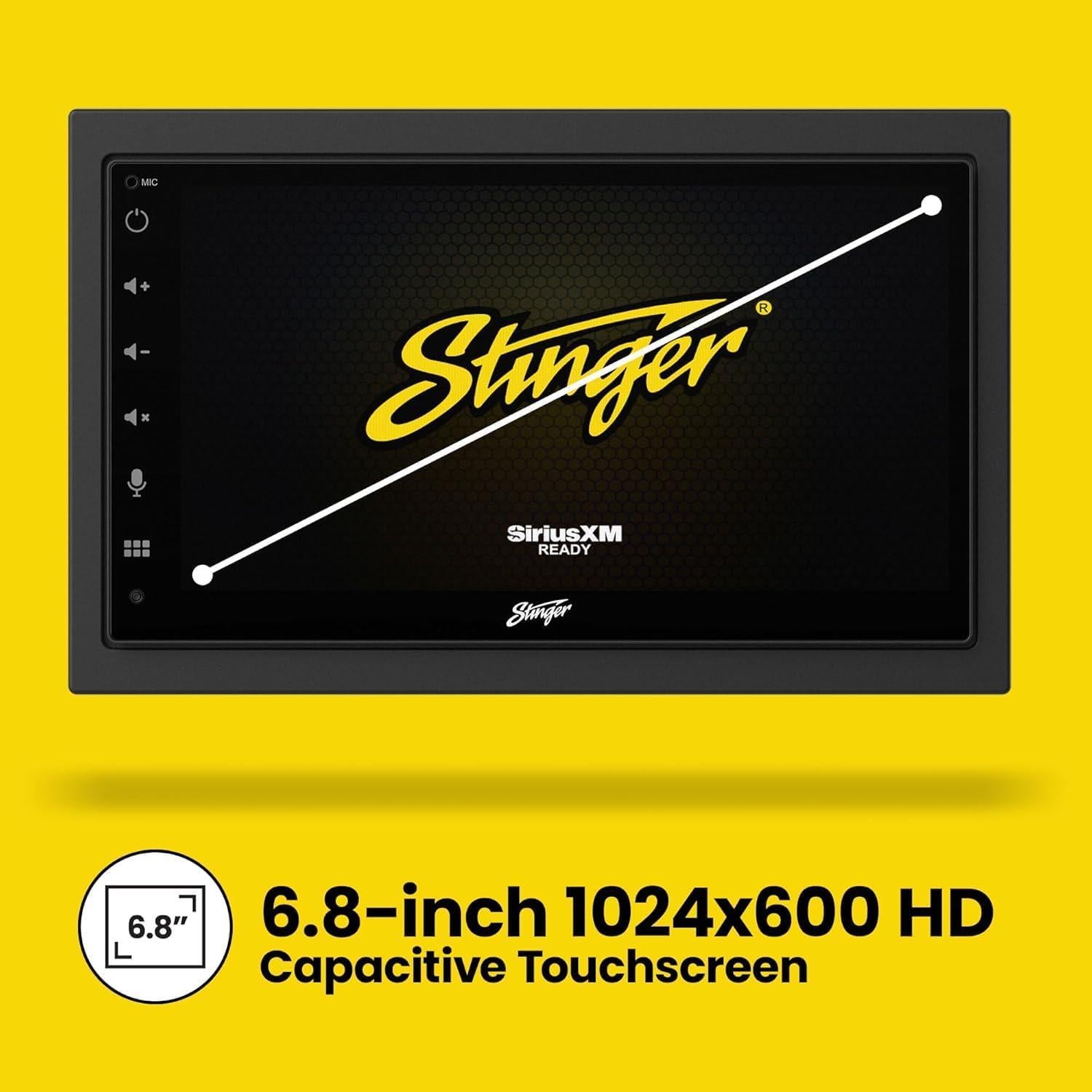 Estéreo Doble Din Stinger Wrangler JK 2007-2017 6.8" HD