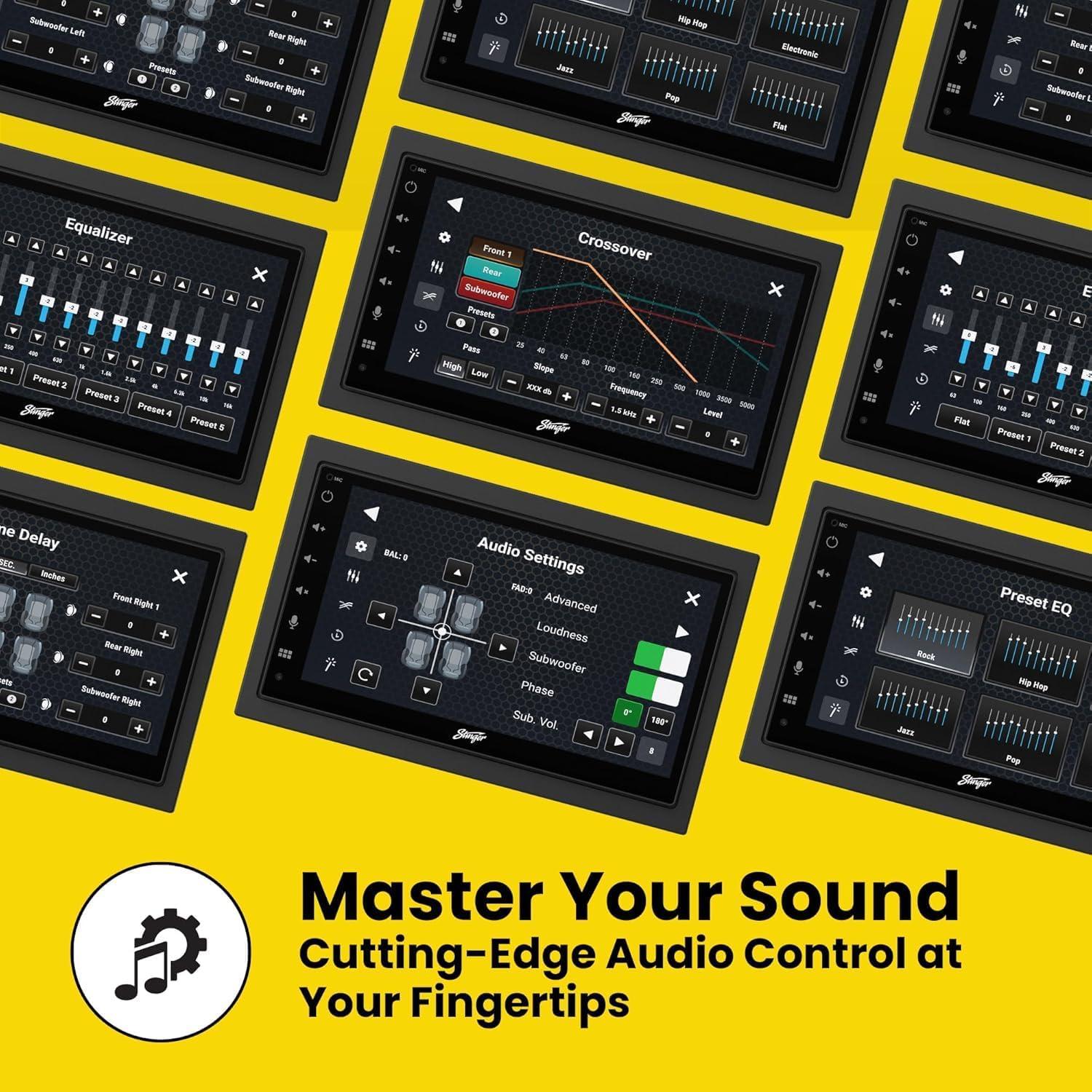 Estéreo Doble Din Stinger Wrangler JK 2007-2017 6.8" HD