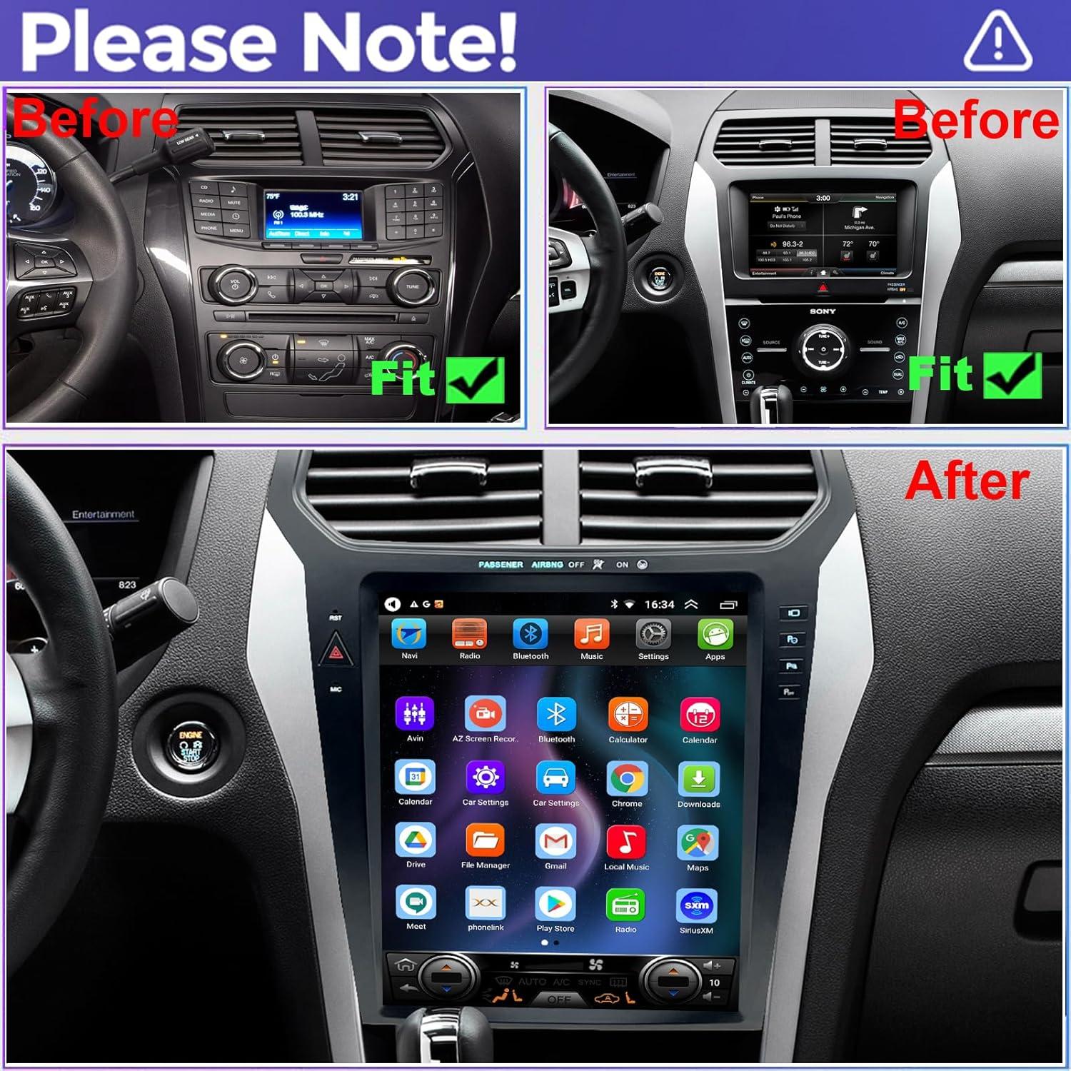 Estéreo Android Dzxiaso para Ford Explorer 2011-2019 30.7 cm