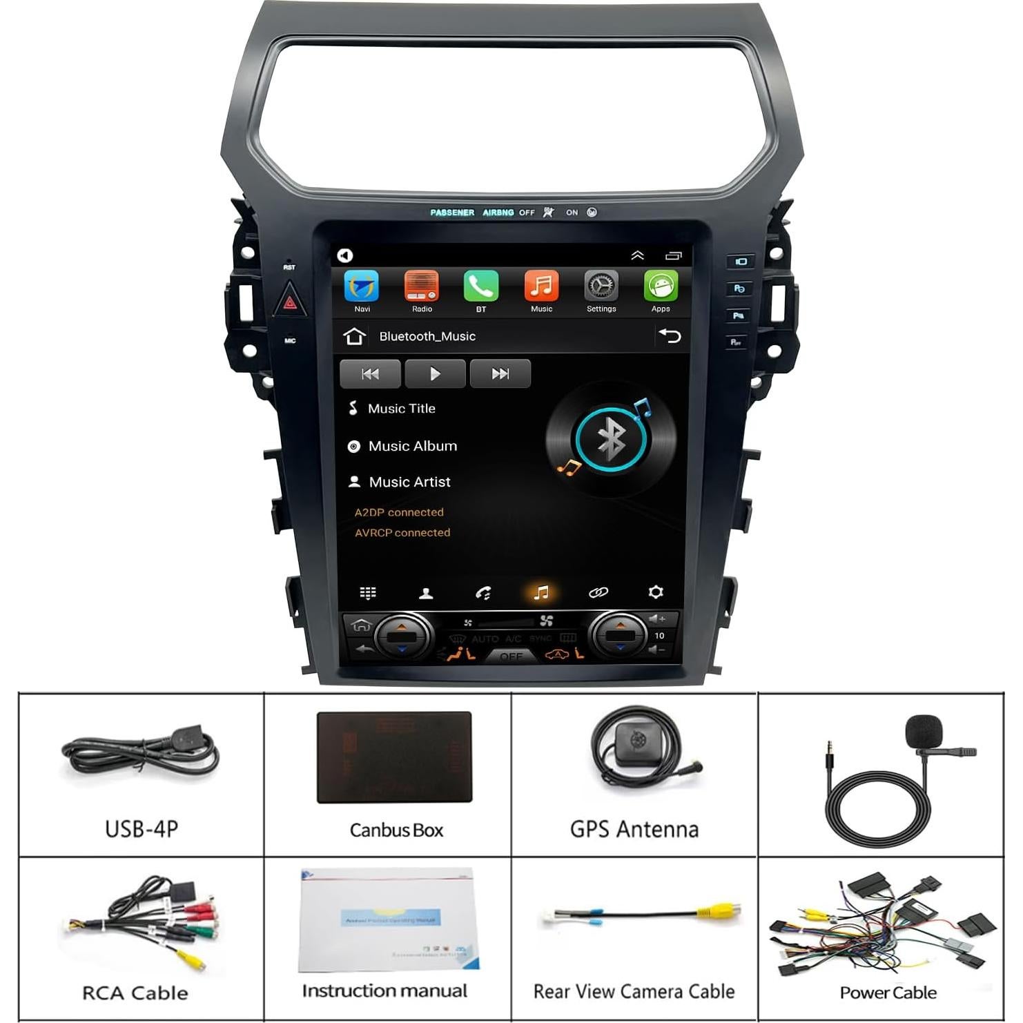Estéreo Android Dzxiaso para Ford Explorer 2011-2019 30.7 cm