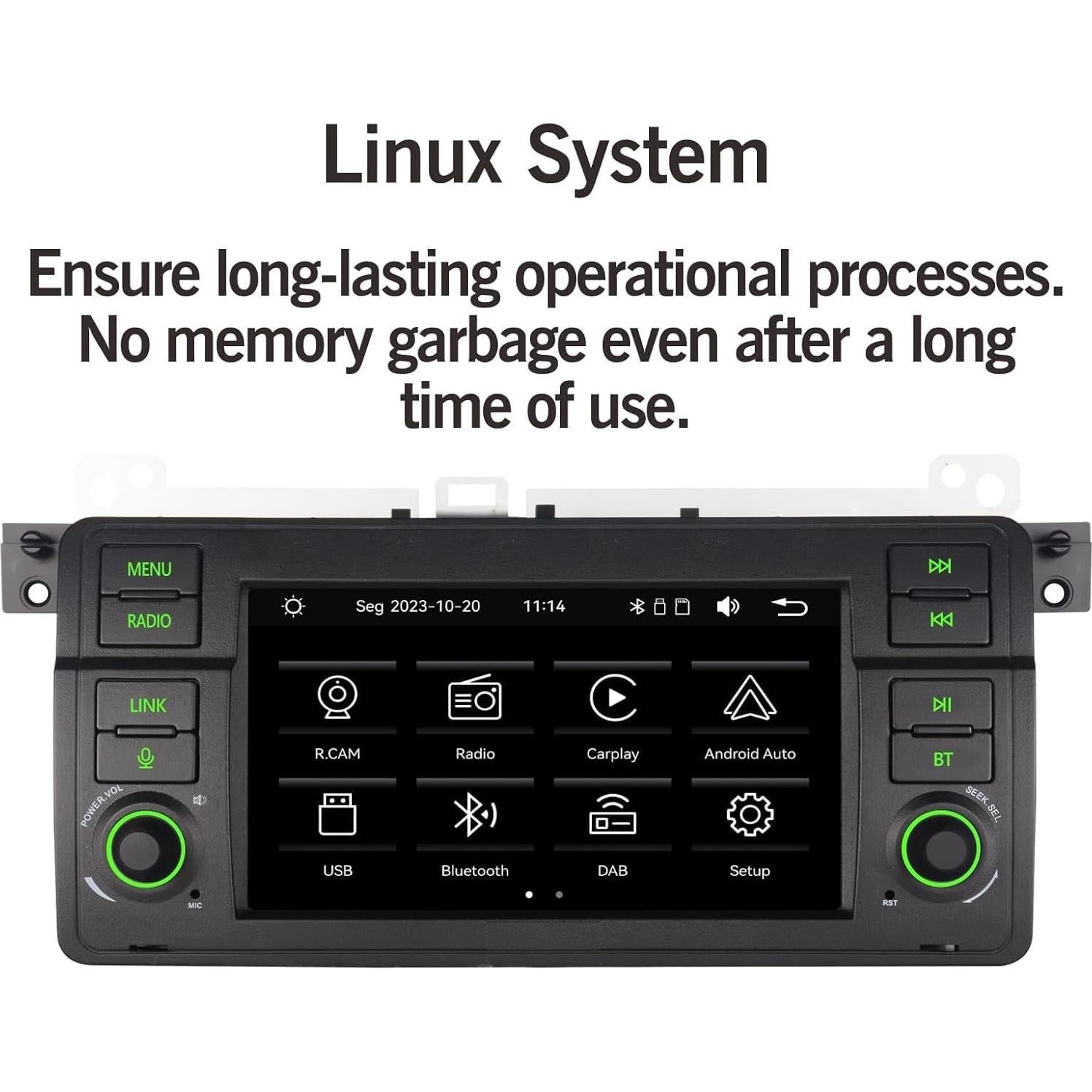 Radio de Coche BMW E46 1999-2005 Carplay Android Auto Bluetooth