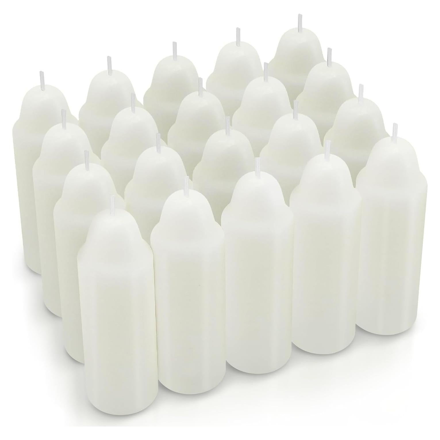 Velas Blancas de Emergencia NOMFIX 20 Piezas 12 Horas