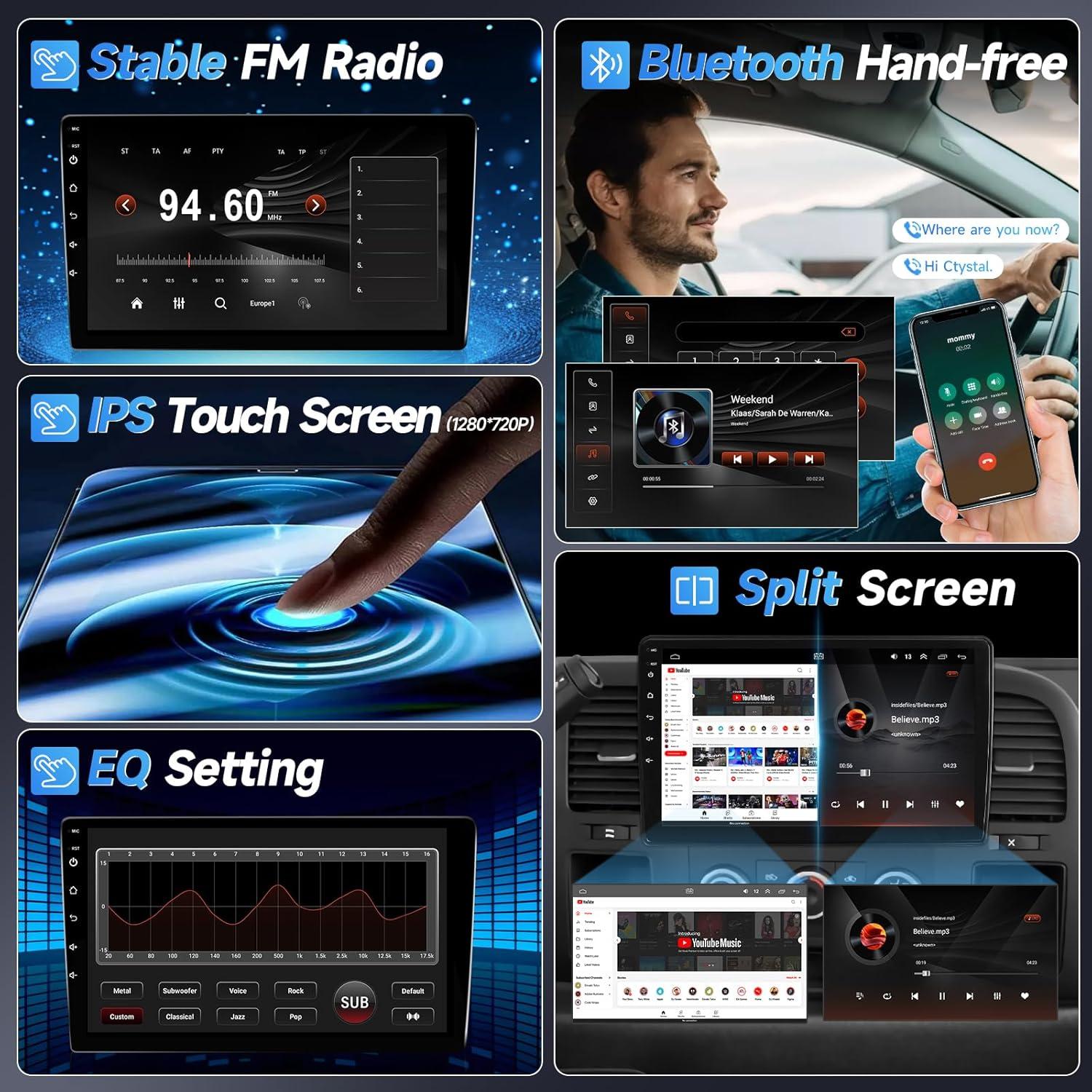 Radio de Coche Android Naifay 9" para BMW 328i 325i 335i 2005-2011