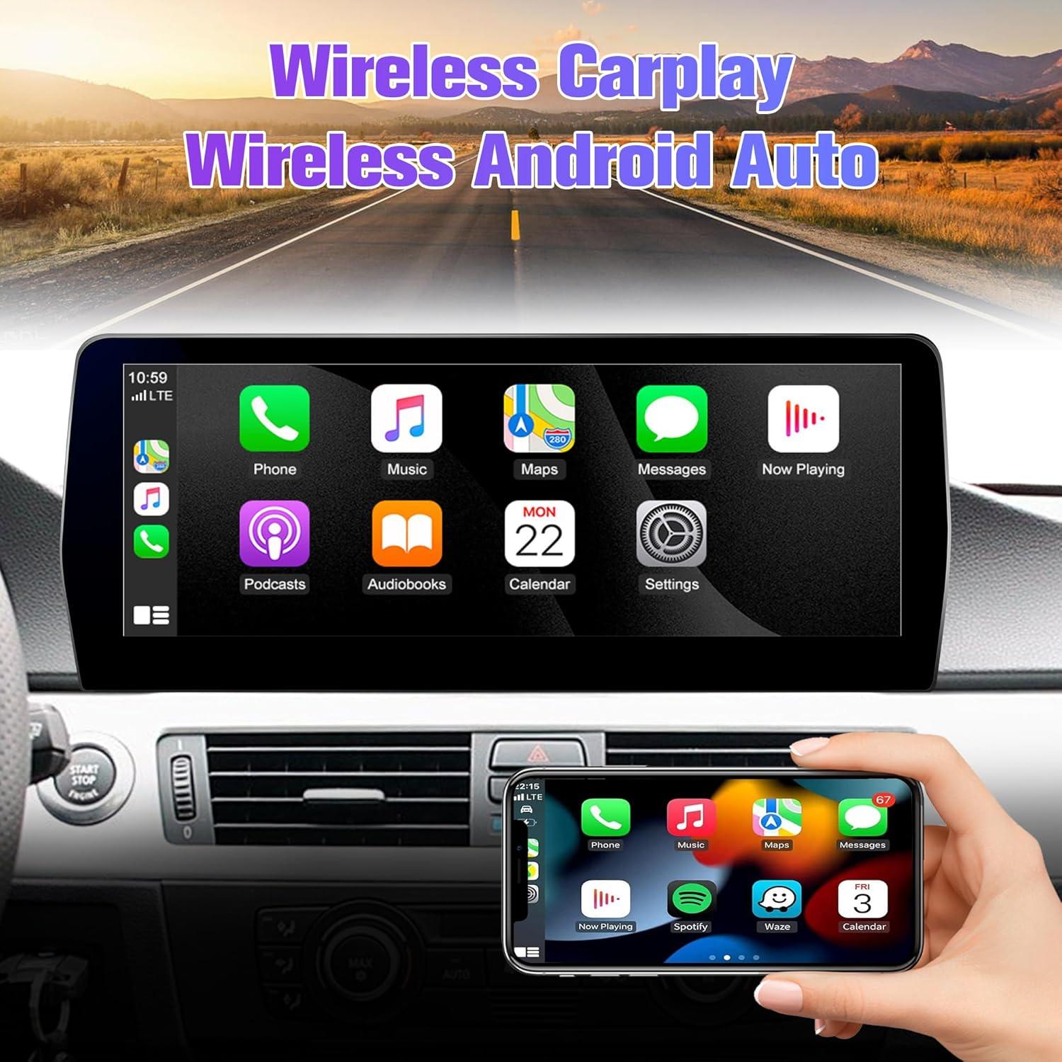 Estéreo Android 12.3" Pioowirk para BMW E90 E91 E92 E93 2009-2012