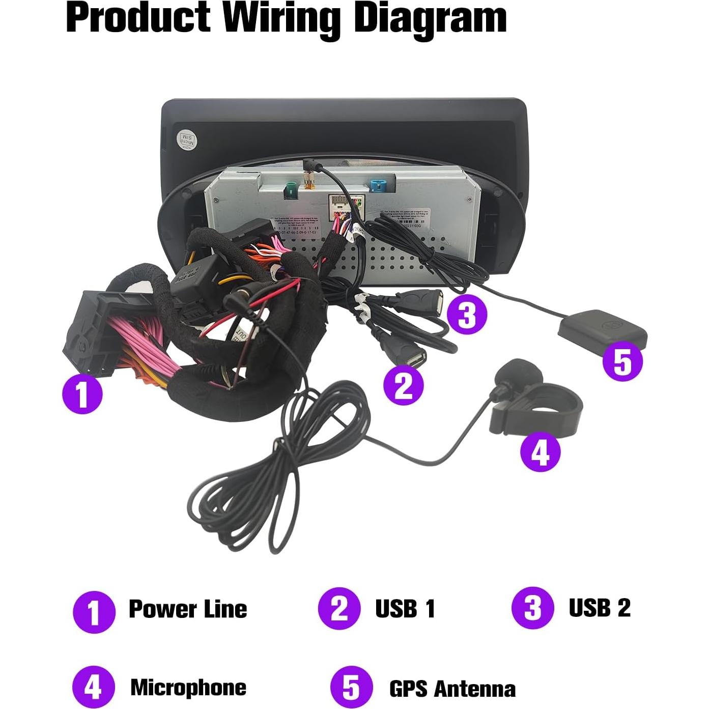 Estéreo Android 12.3" Pioowirk para BMW E90 E91 E92 E93 2009-2012