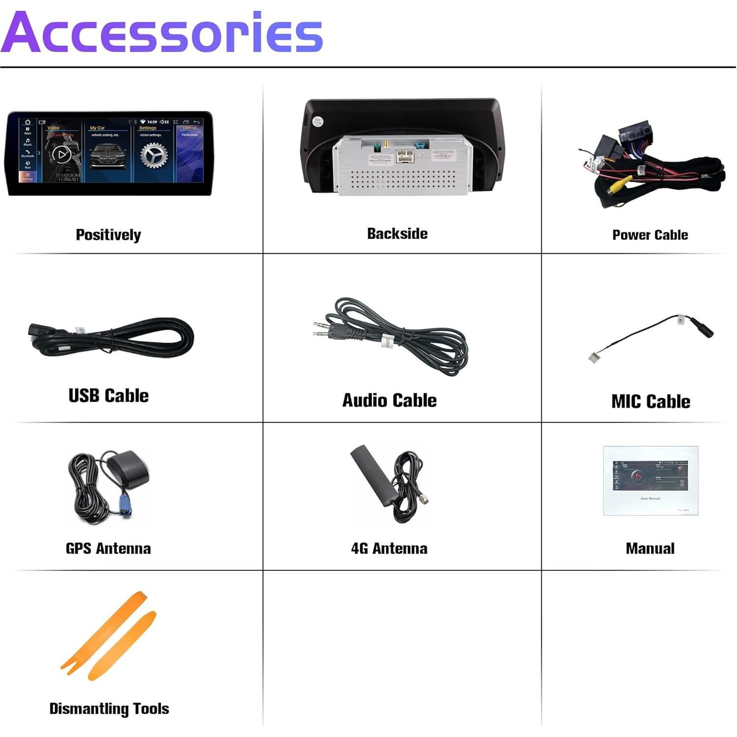 Estéreo Android 12.3" Pioowirk para BMW E90 E91 E92 E93 2009-2012