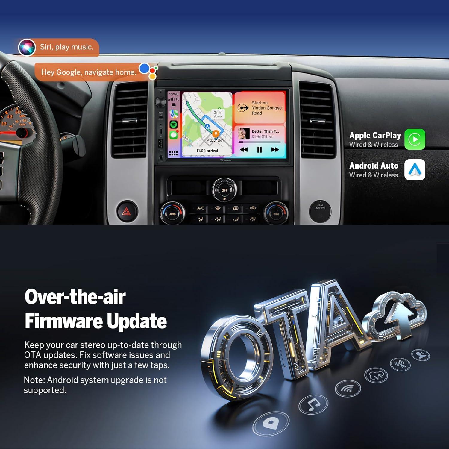 Estéreo de Coche Eonon UX7 7" Android 14 Doble Din Bluetooth