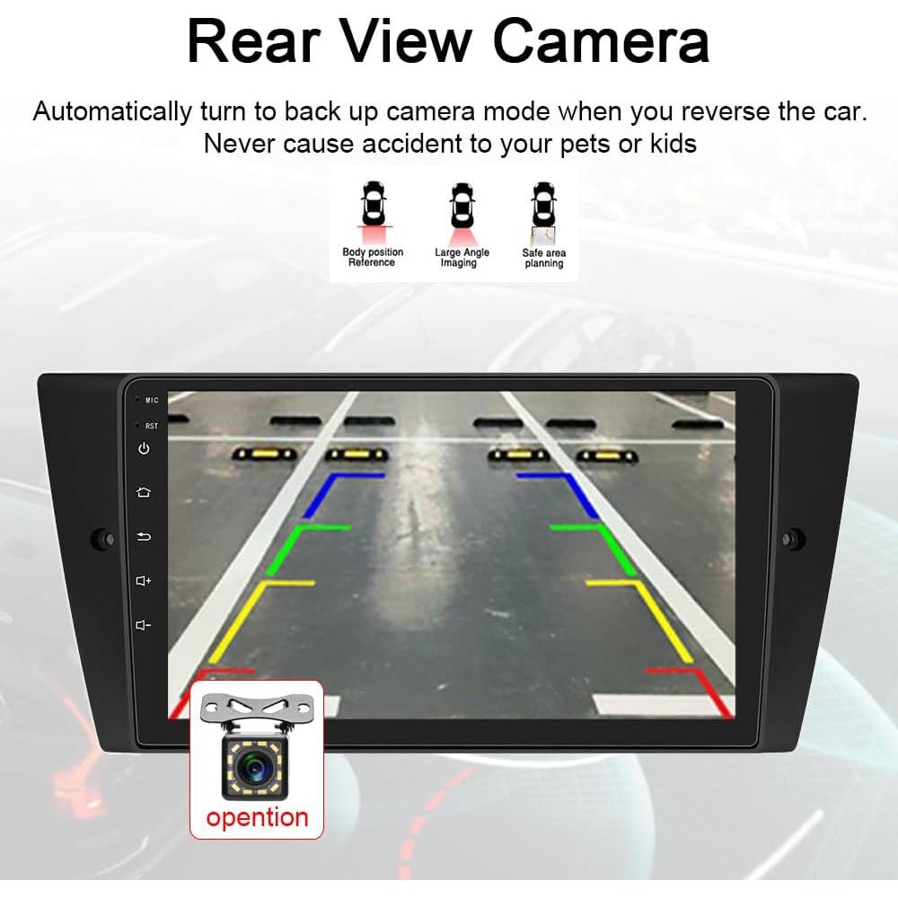 Unidad Principal Android Estéreo de Coche BMW E90 E91 E92 E93 9" CarPlay y Android Auto