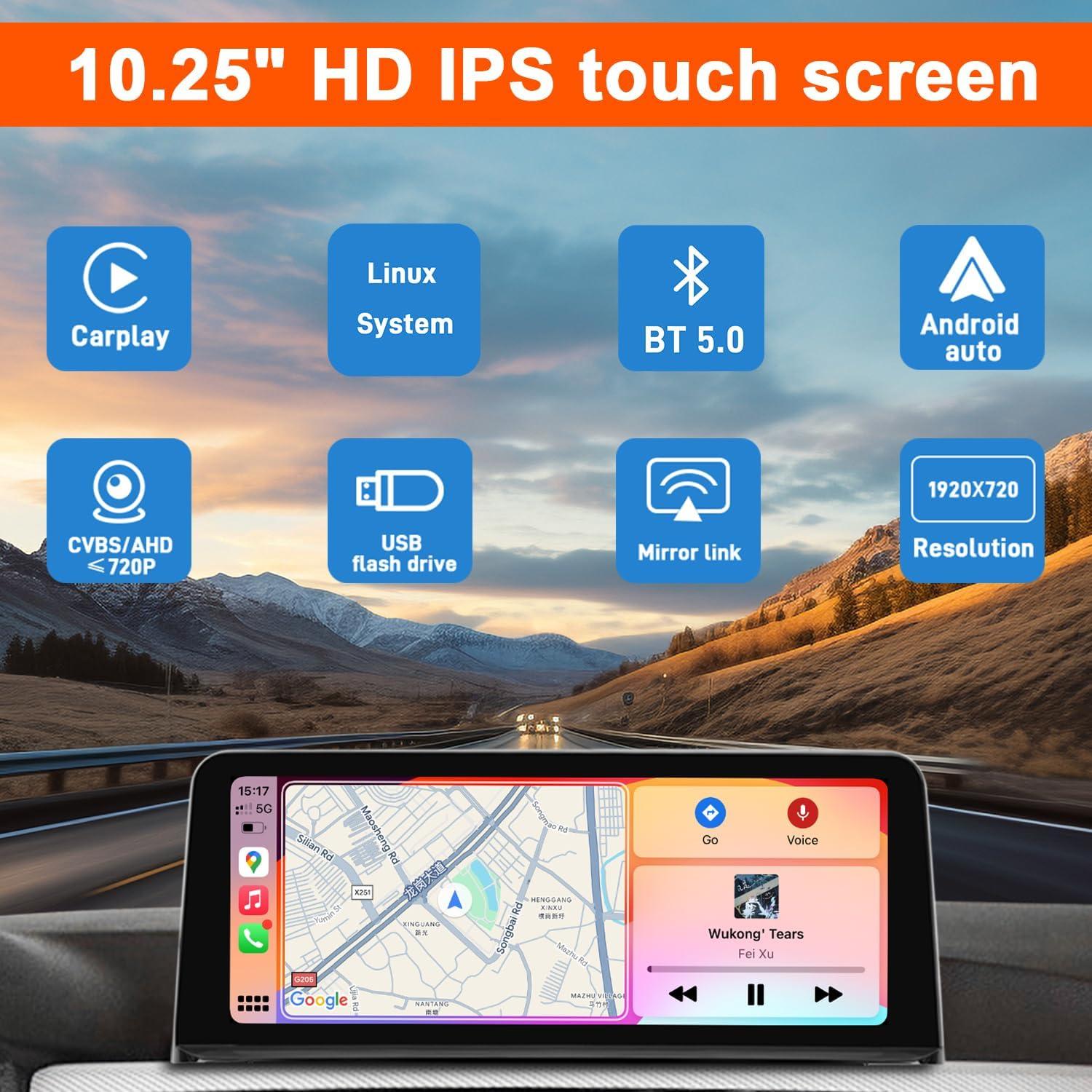 Pantalla Táctil de Coche Alex 10.25" para BMW 2012-2017