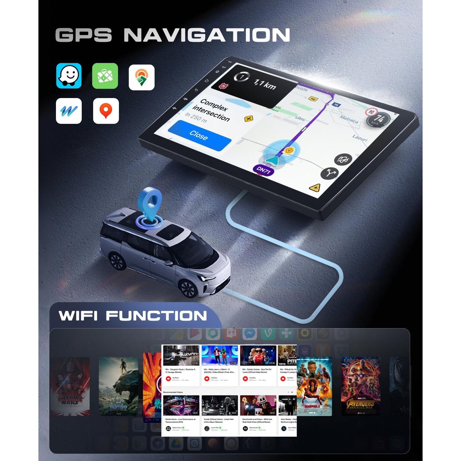 Estéreo de Coche VECHTEL para Chevrolet Camaro 2008-2015 9"