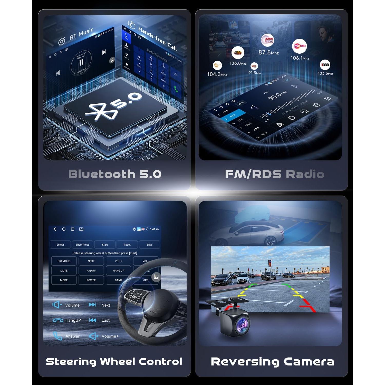 Estéreo de Coche VECHTEL para Chevrolet Camaro 2008-2015 9"