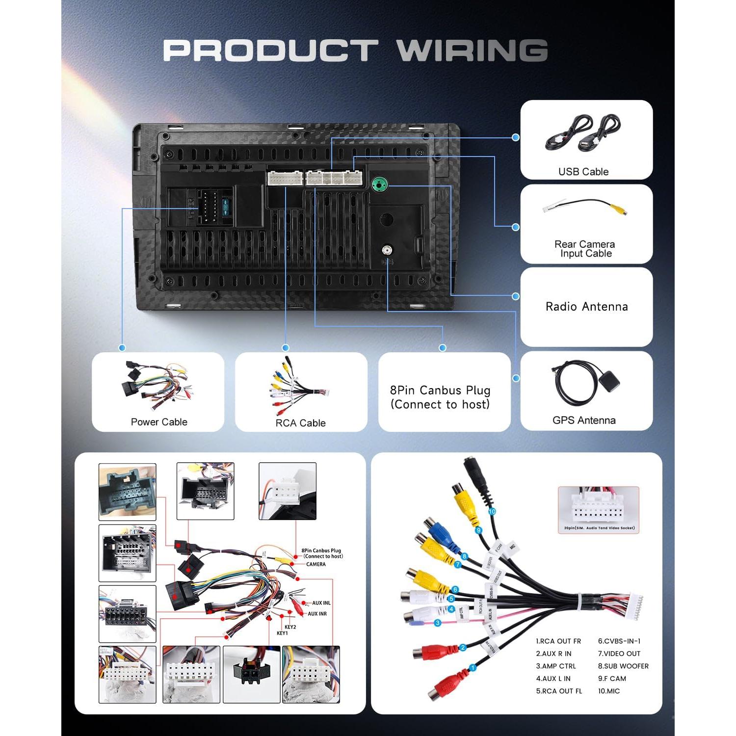 Estéreo de Coche VECHTEL para Chevrolet Camaro 2008-2015 9"