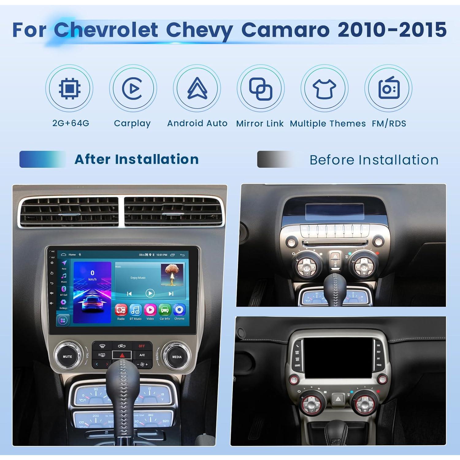 Estéreo de Coche Inefala 2+64G para Chevrolet Camaro 2010-2015