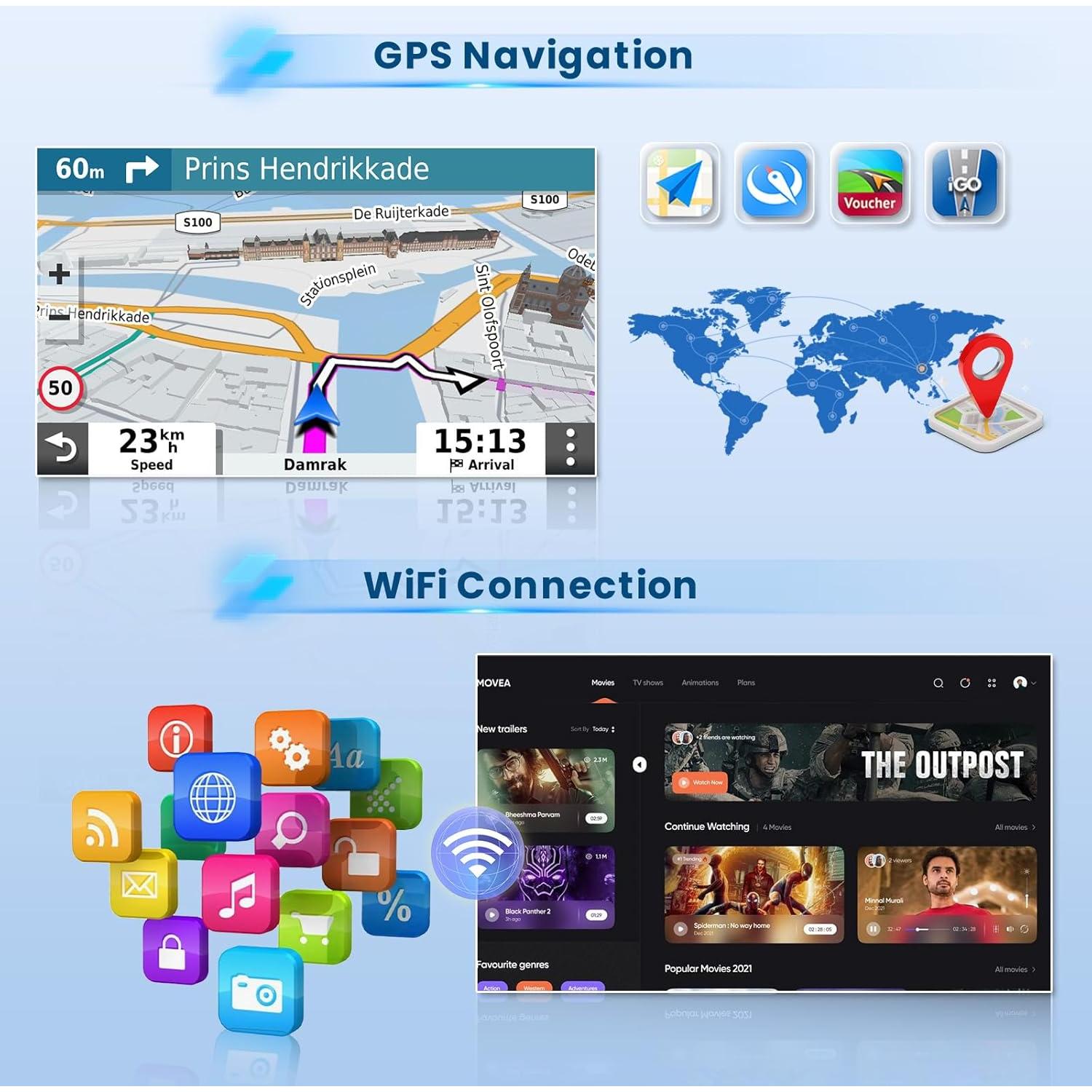 Estéreo de Coche Inefala 2+64G para Chevrolet Camaro 2010-2015