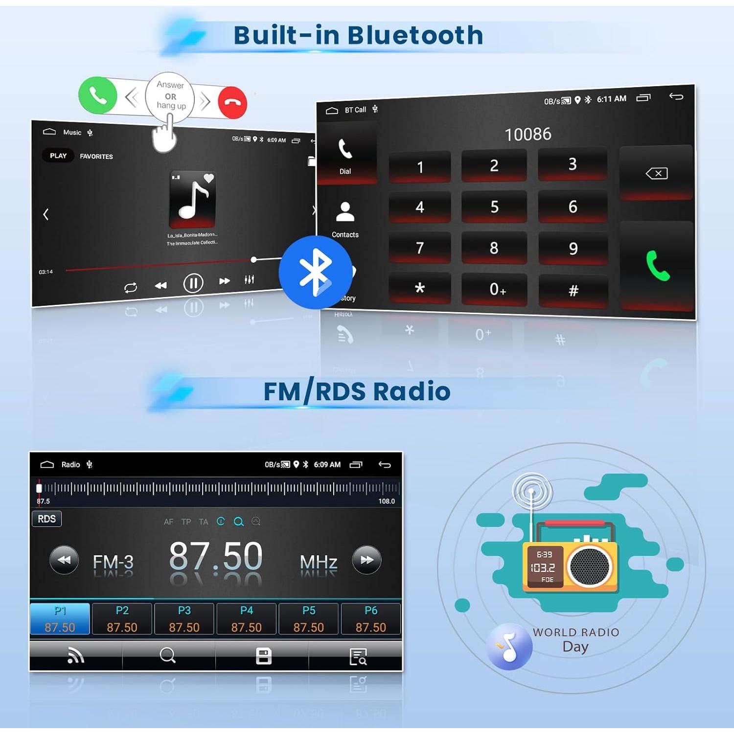 Estéreo de Coche Inefala 2+64G para Chevrolet Camaro 2010-2015