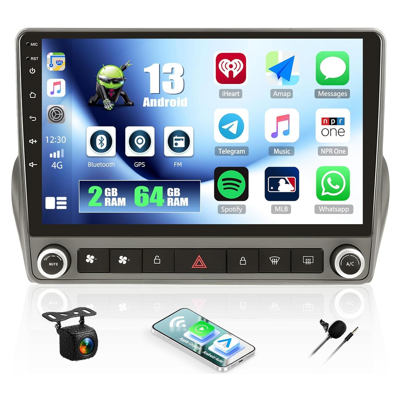 Radio de Coche Android 13 AMPrime 9" para Chevrolet Camaro